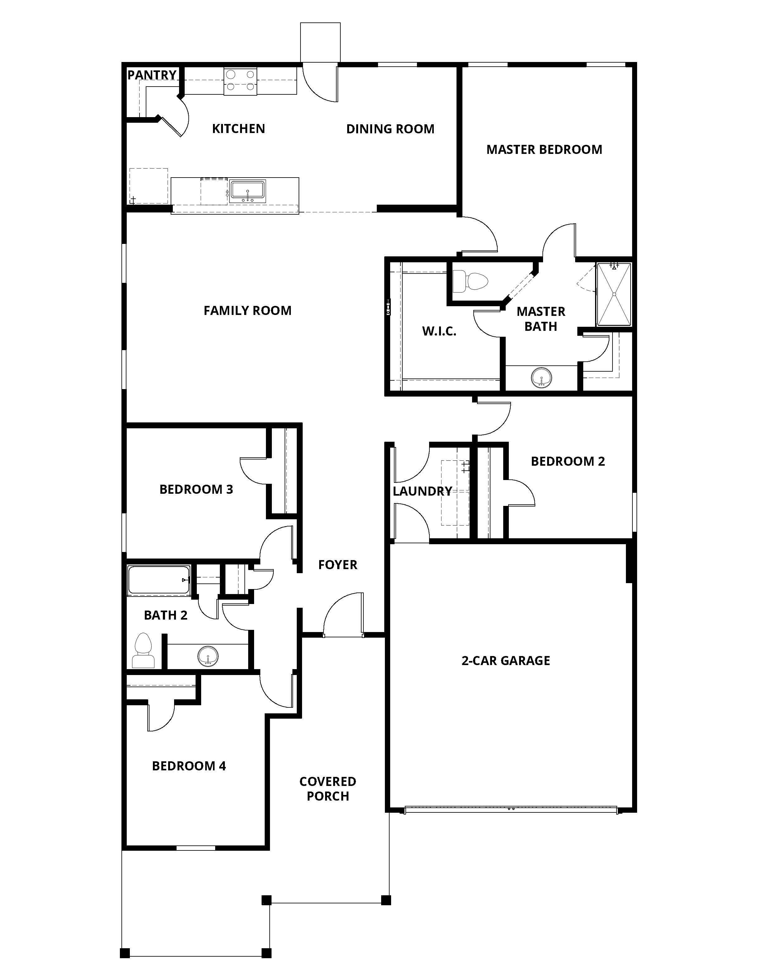 The Jasmine has a wonderful open concept layout.