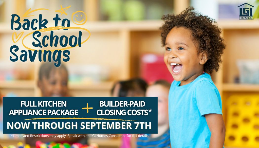 Enjoy our full kitchen appliance package and builder paid closing costs!