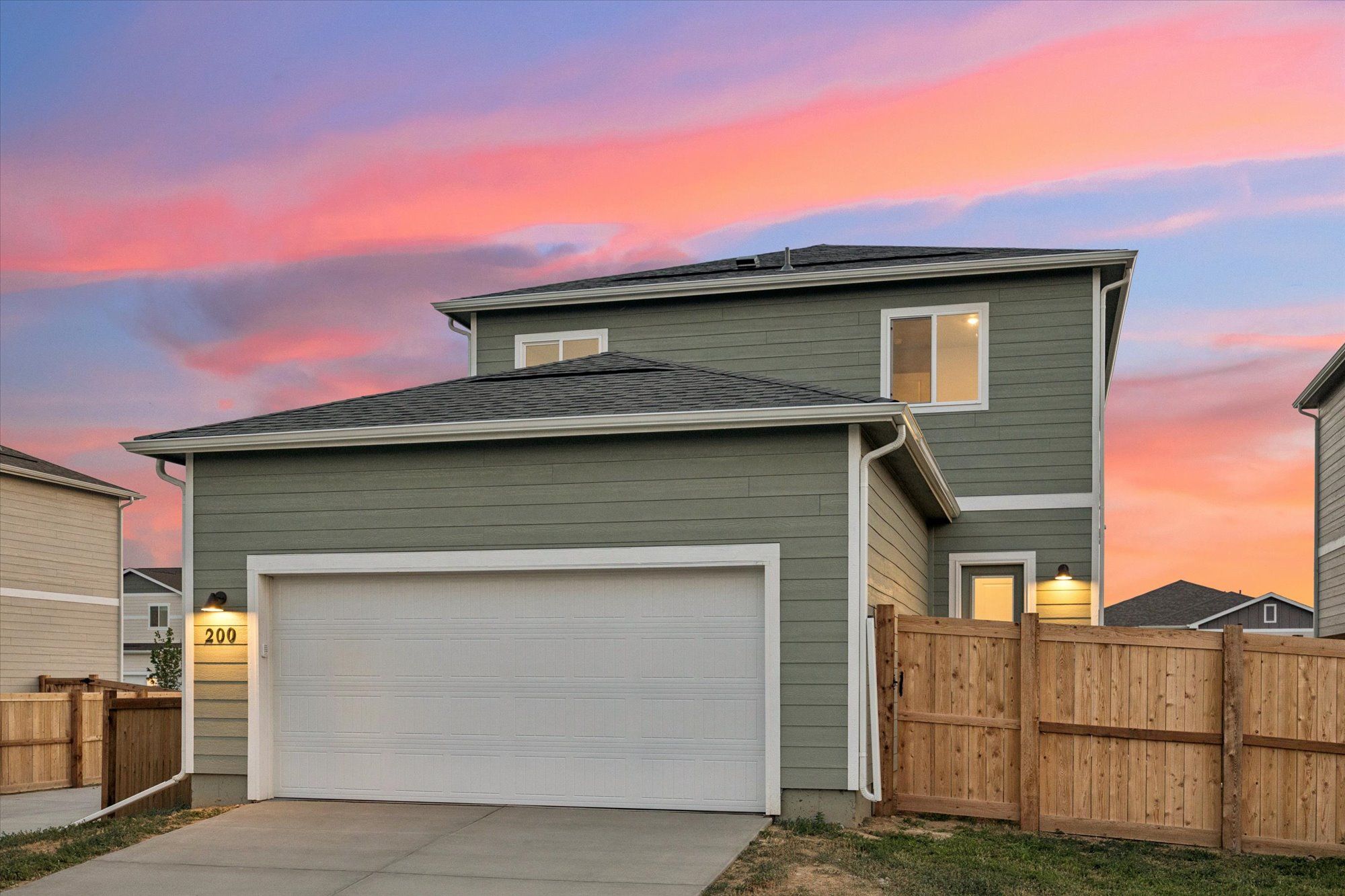 All homes in Farmstead have an attatched garage.