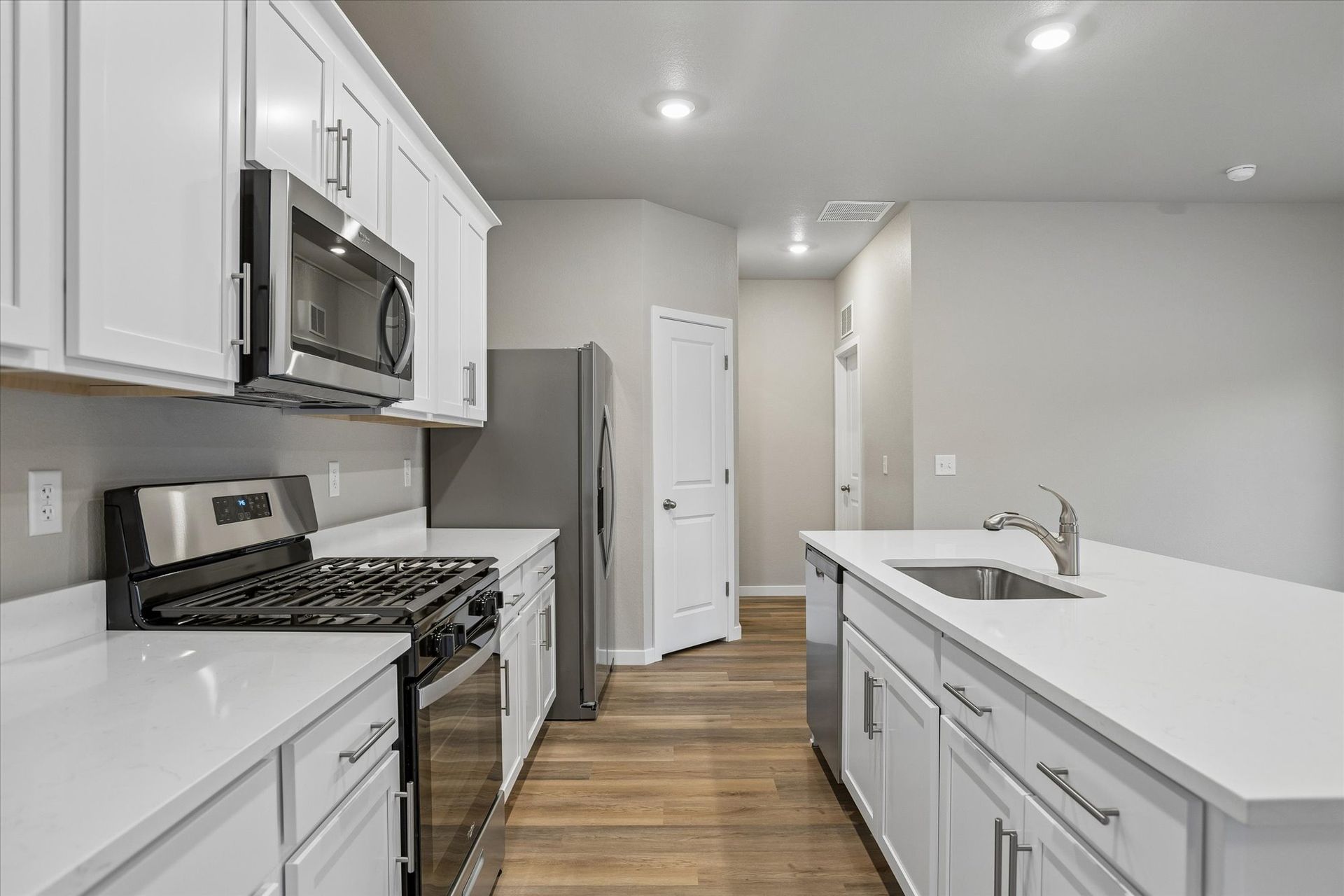 The Trinidad's kitchen has beautiful stainless steel appliances.