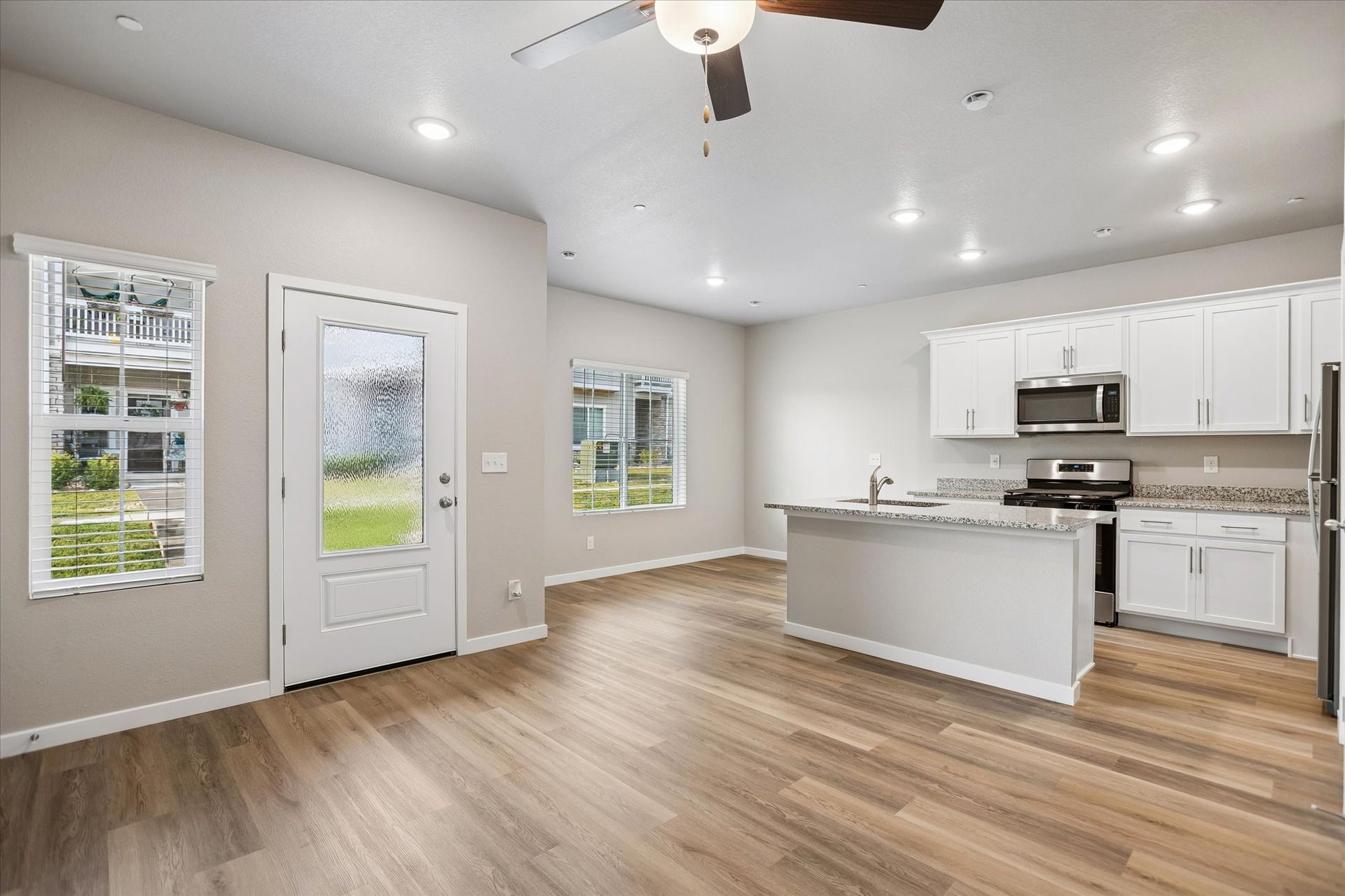 The family room is open concept and the best place to hang out!