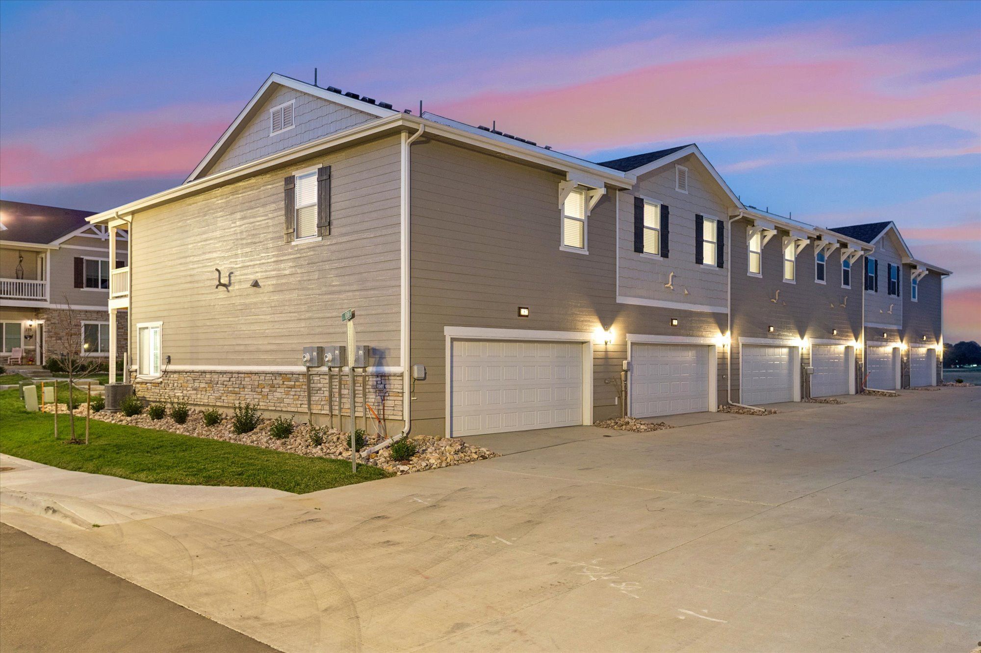 Every home in Johnstown Village has a two-car garage.