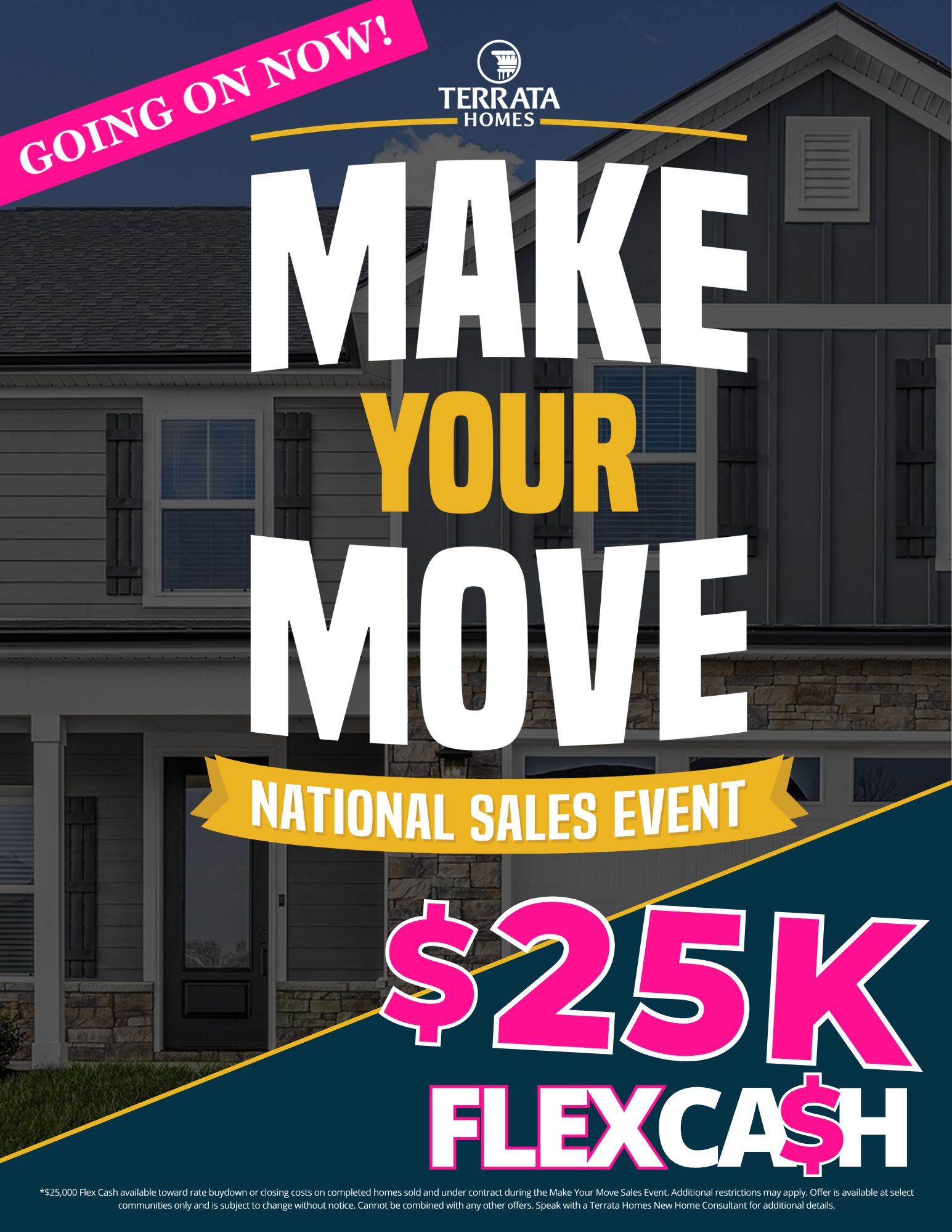 With limited-time incentives, you can save thousands on your new home. Don't wait - There is no better time to find your new home than during our Make Your Move National Sales Event! 