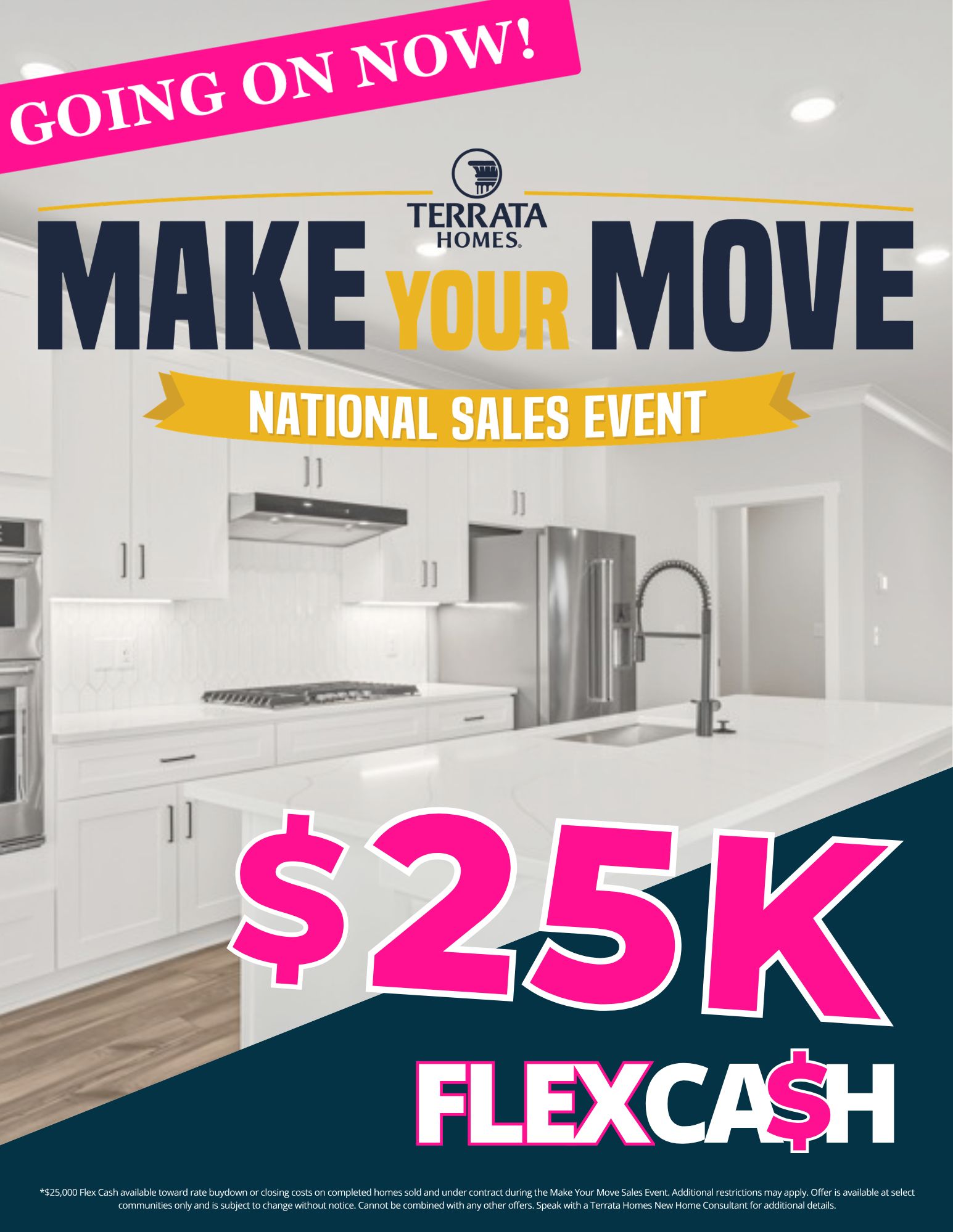 With limited-time incentives, you can save thousands on your new home. Don't wait - There is no better time to find your new home than during our Make Your Move National Sales Event! 
