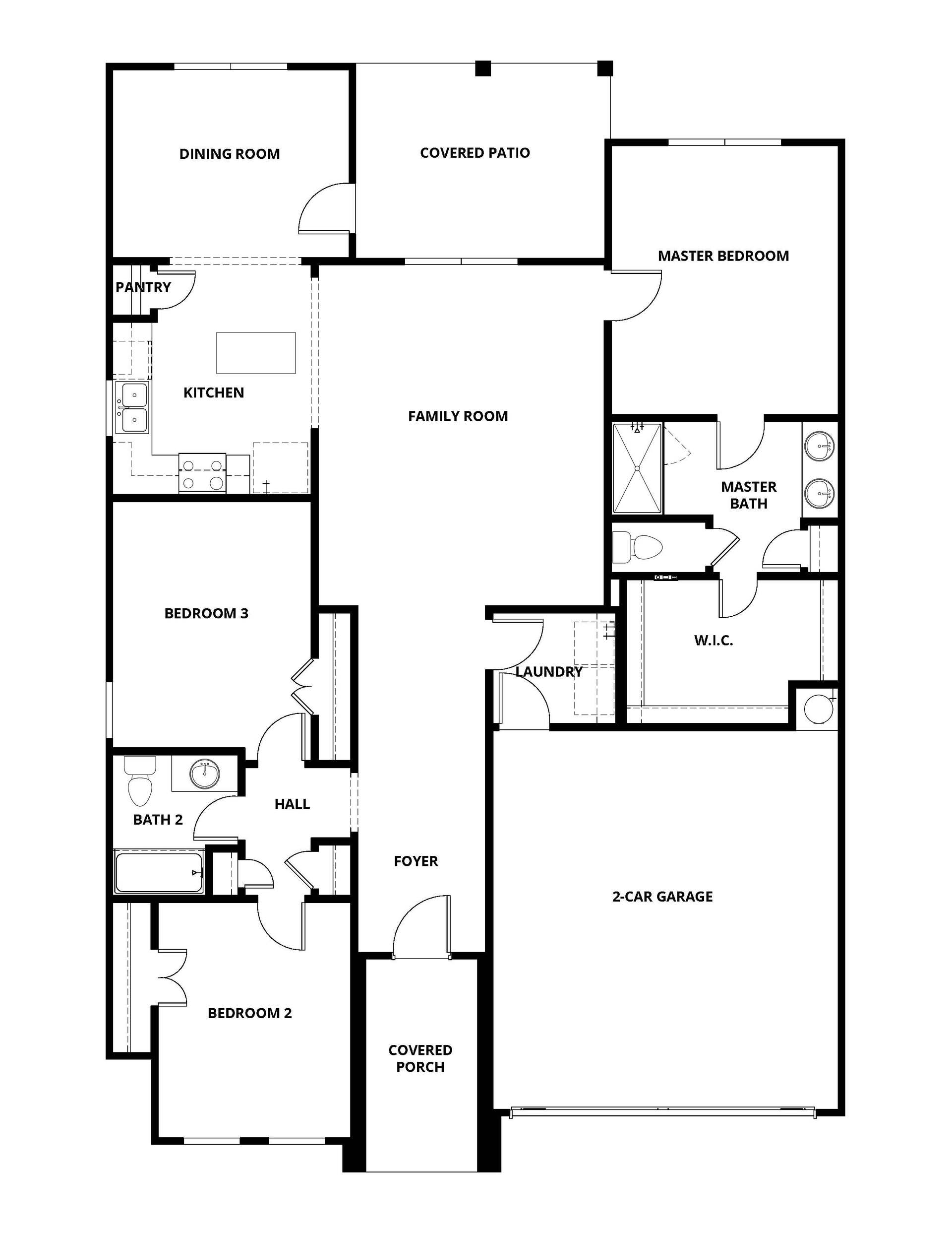 Stylish and functional layout in the Erie Plan.