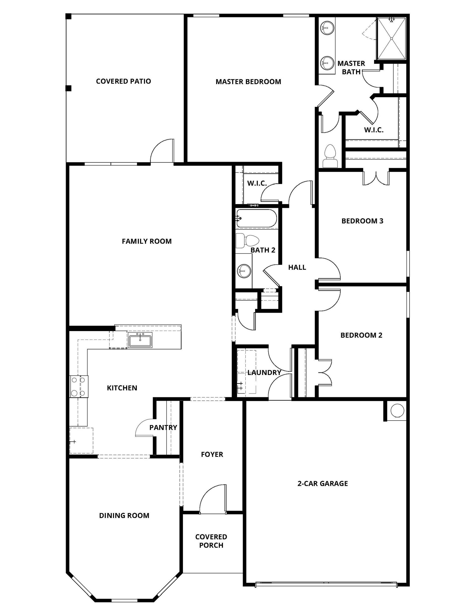 Single-Story with Gorgeous Bay Windows!