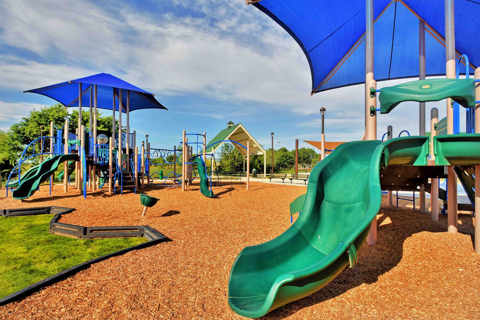 Luckey Ranch Park has 3 different Children's Playgrounds for every age!
