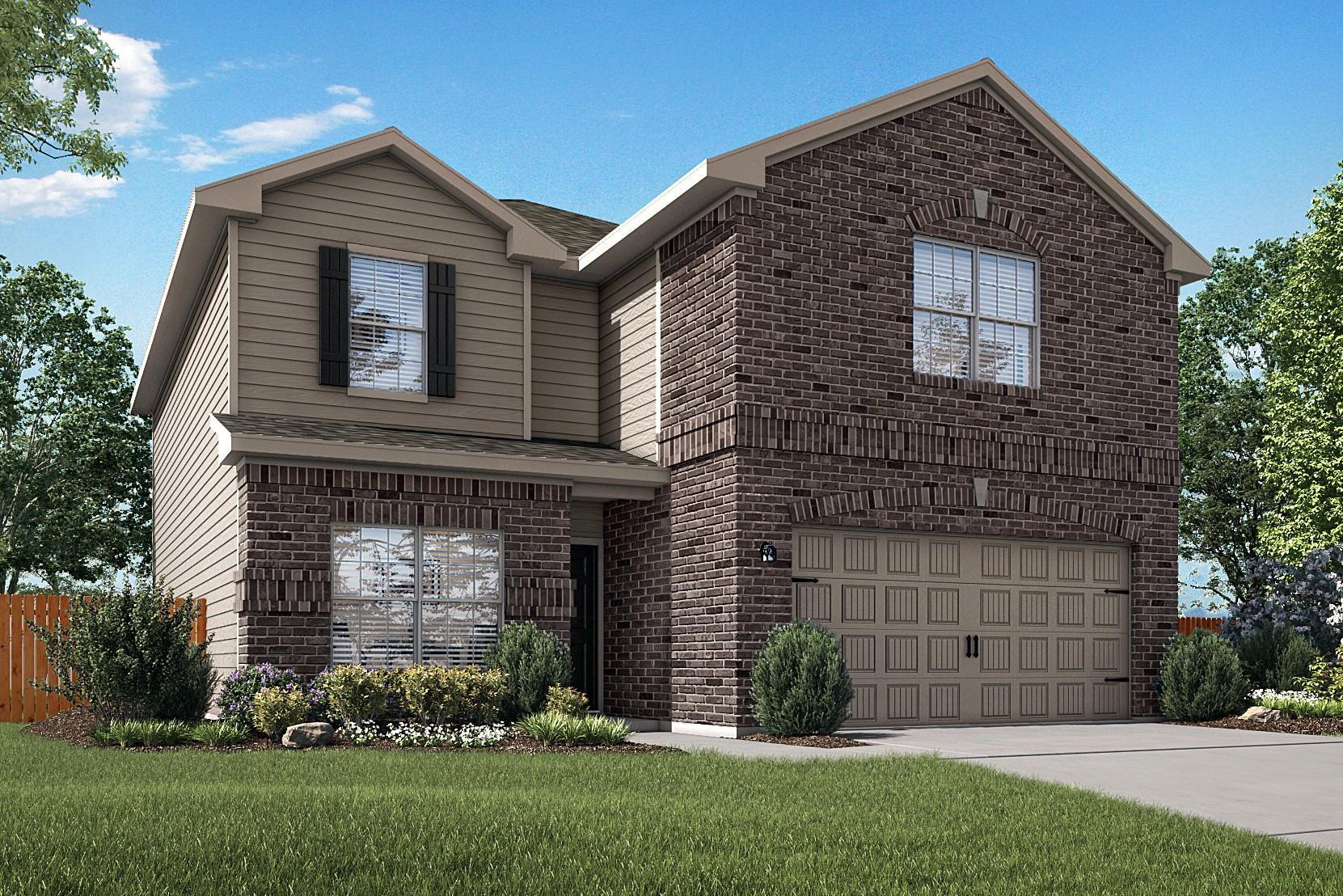 The stunning Travis plan is available at Homestead Estates!