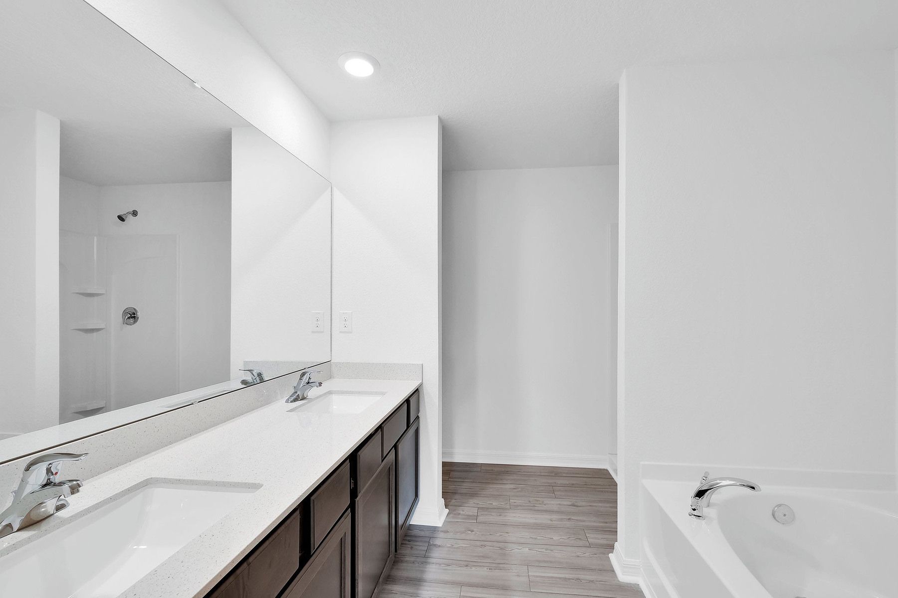 Spacious vanities are perfect for getting ready in the morning!