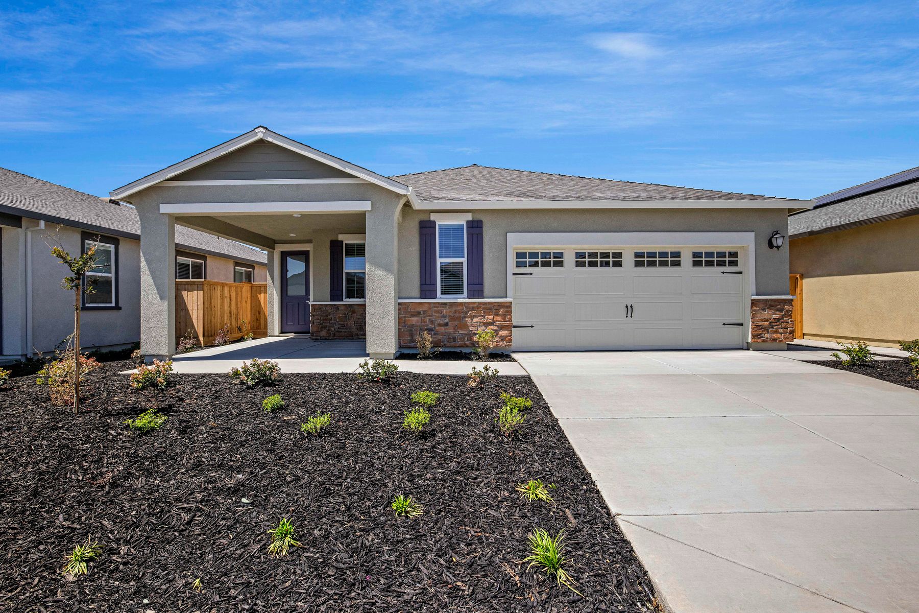 The Baldwin plan comes in multiple elevations at Summit at Liberty.