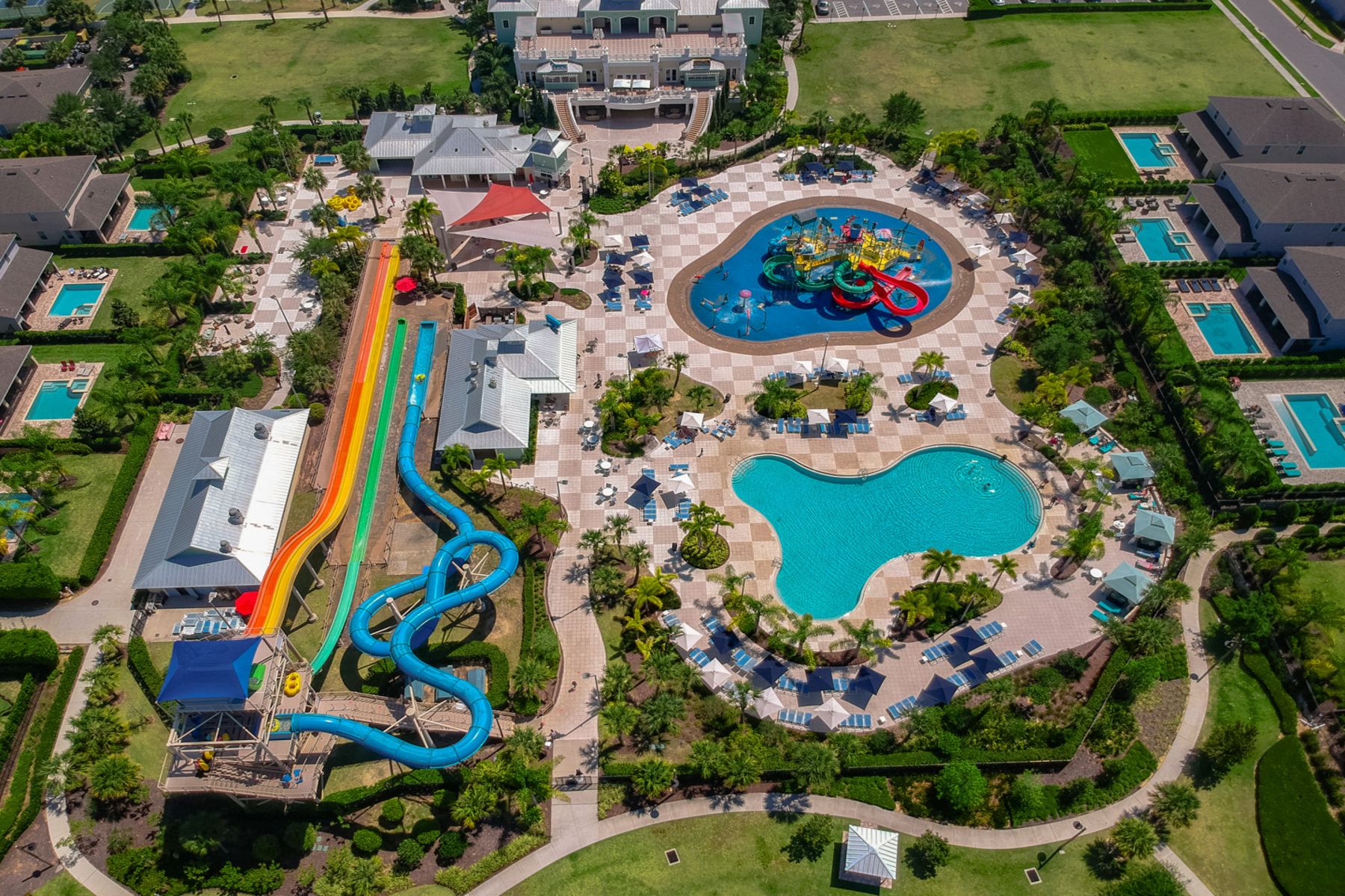 A 10-acre water park