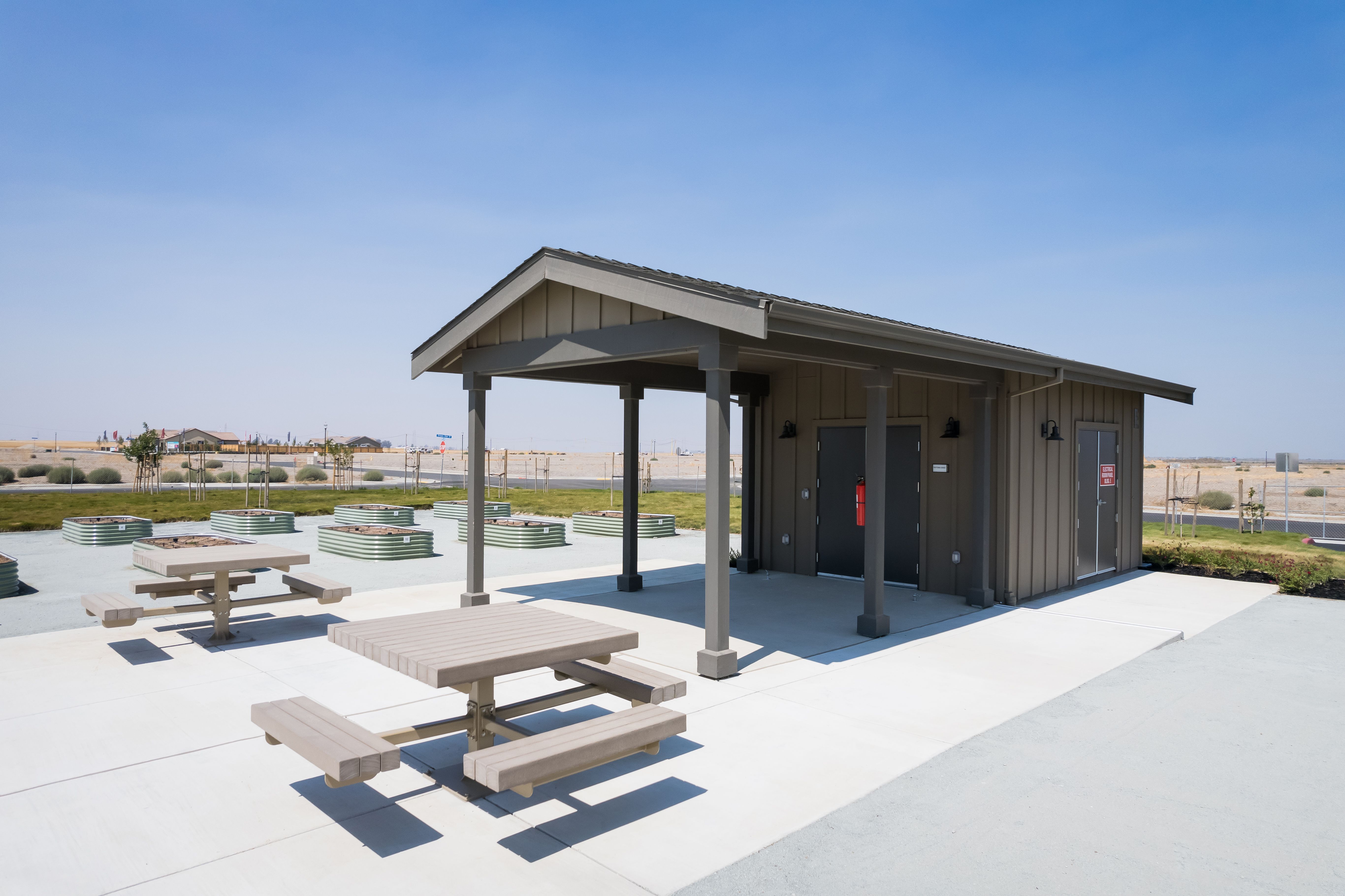 Club Liberty is home to a potting shed and community garden.