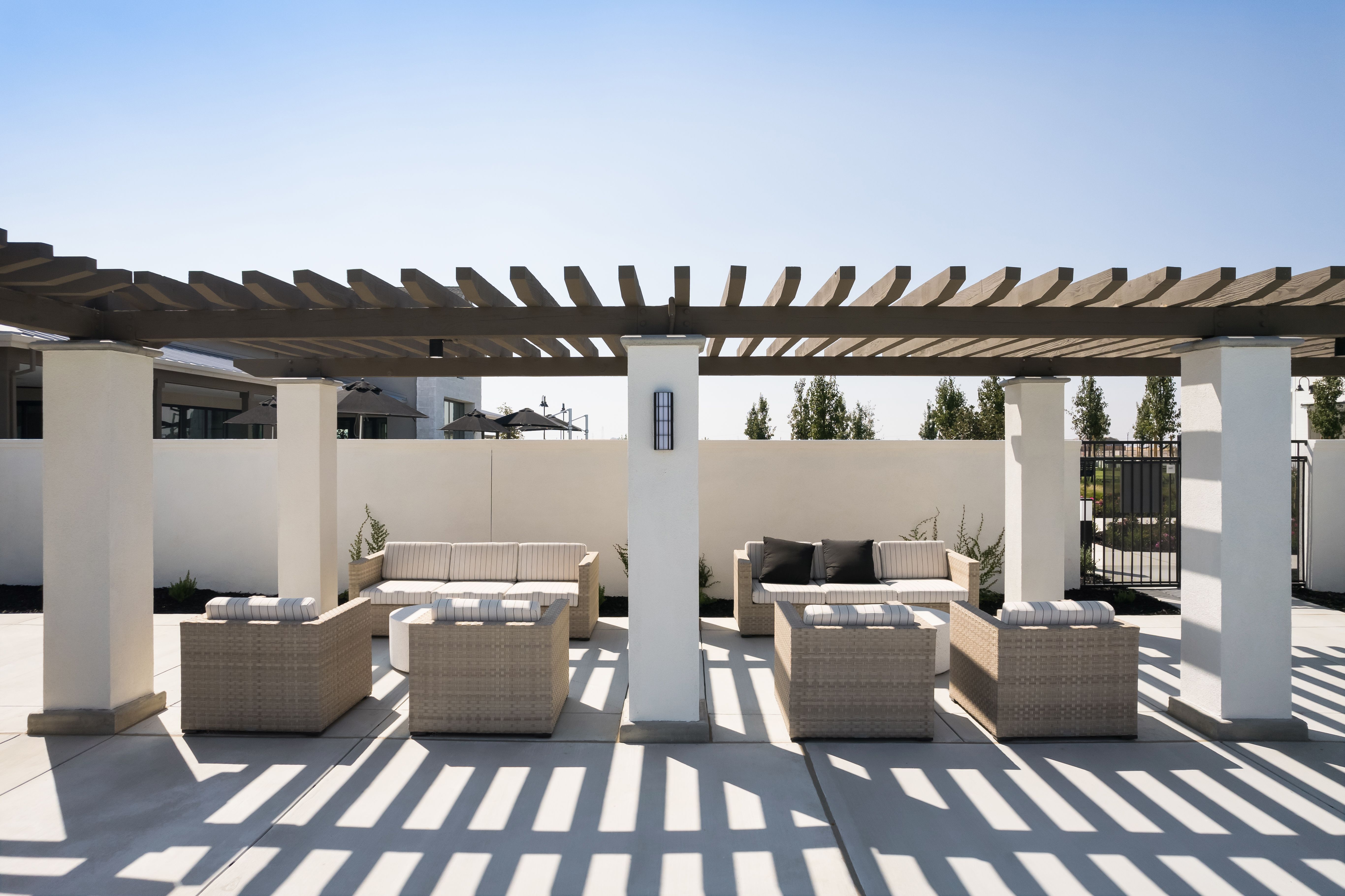 There are plenty of places to sit, relax and take in the beautiful community views!