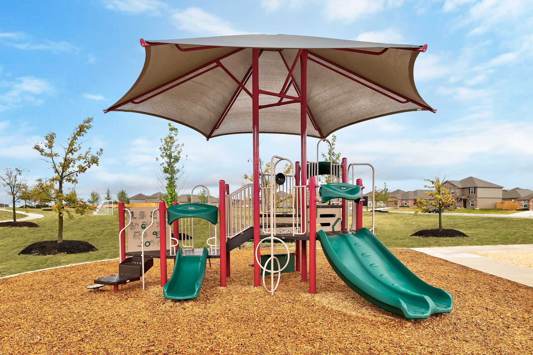 Your children will love the playing at the playground.