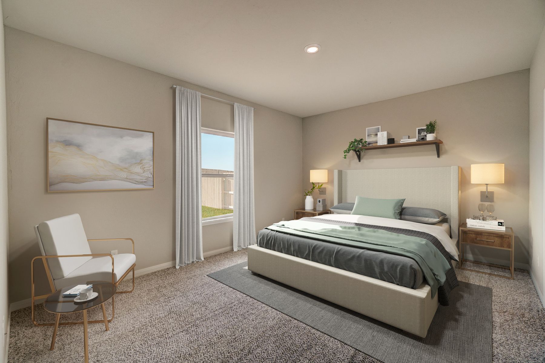 Restful relaxation awaits! Enjoy spacious master suites in our new construction homes.