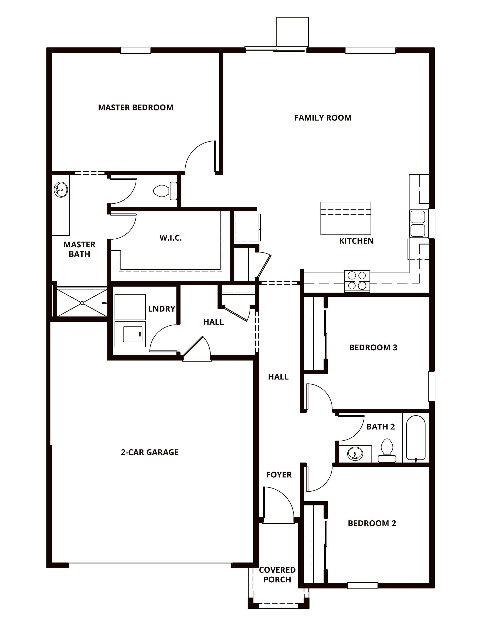 The Carmel has three beds, two baths and a remarkable open layout.