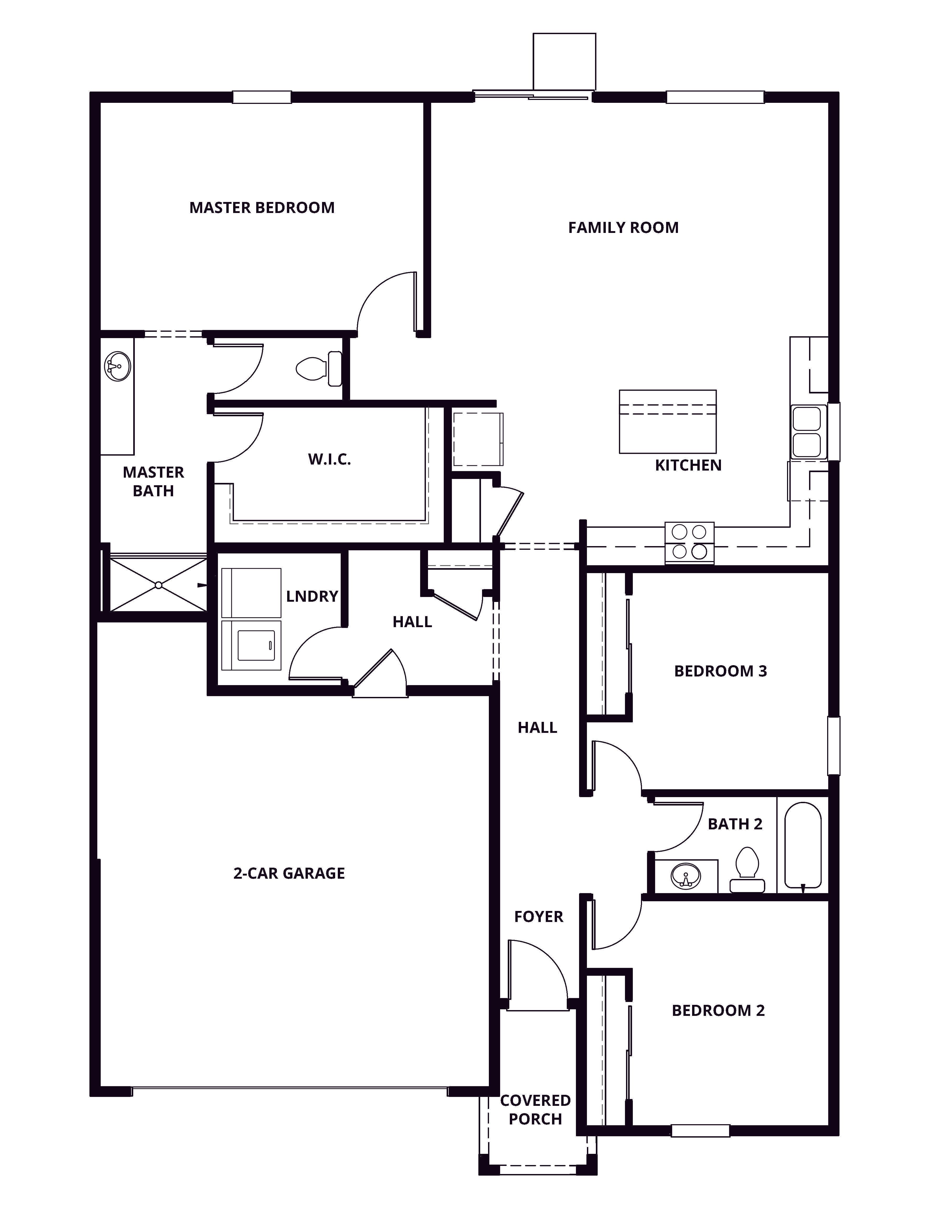 The Carmel has three beds, two baths and a remarkable open layout.