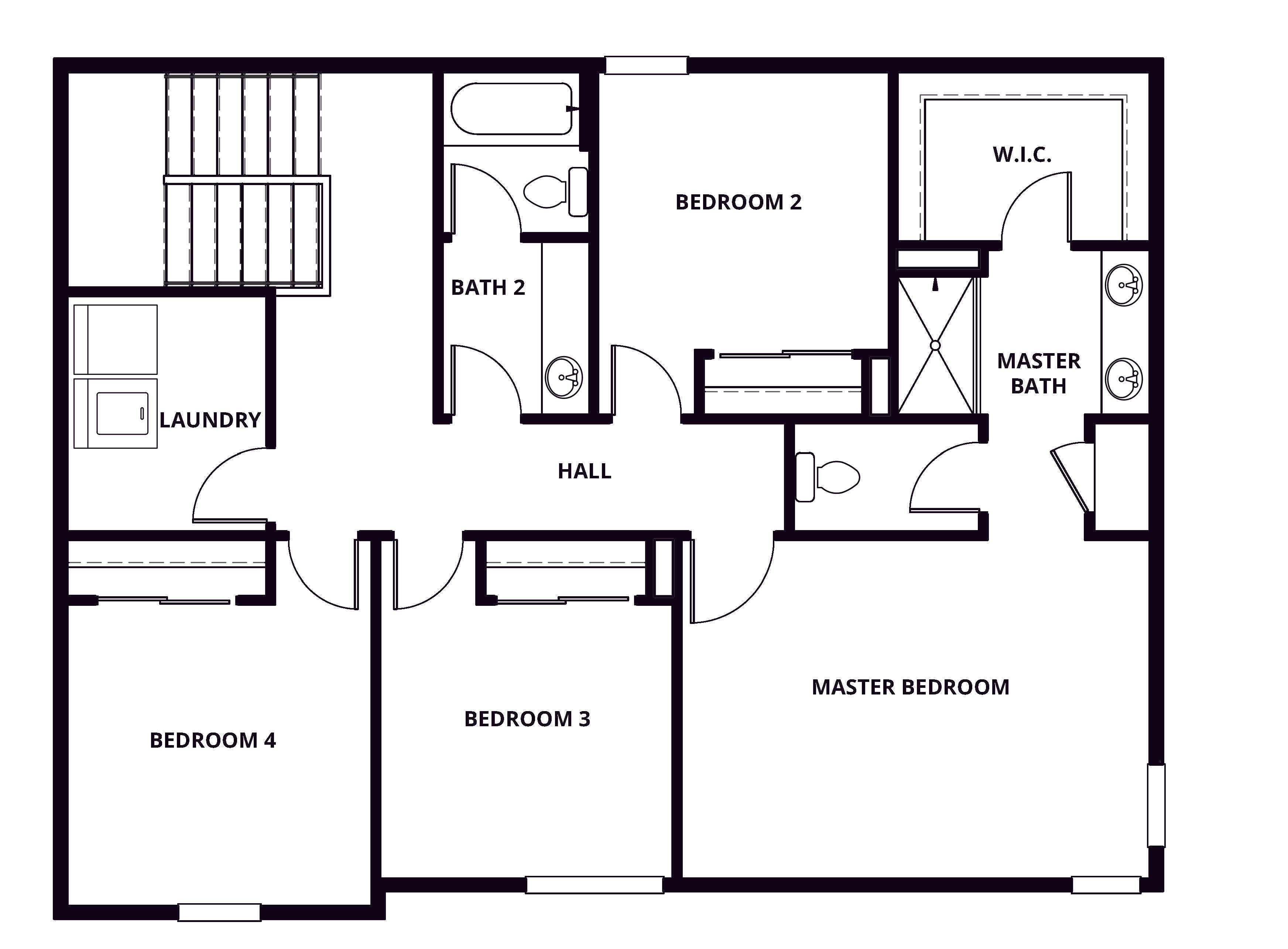 Upstairs, you will find four large bedrooms and two full baths.