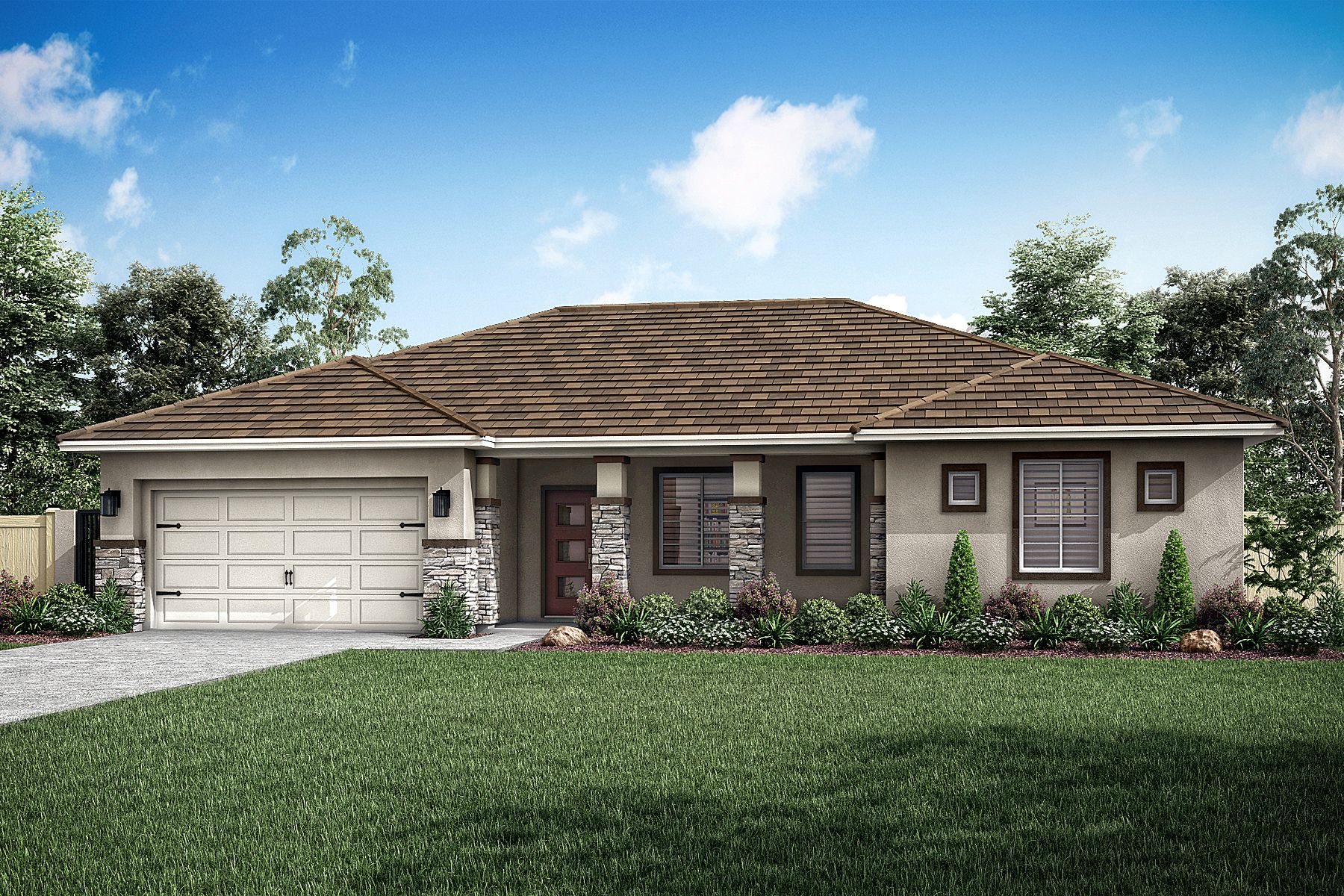 The La Jolla has four large bedrooms and a stunning exterior.