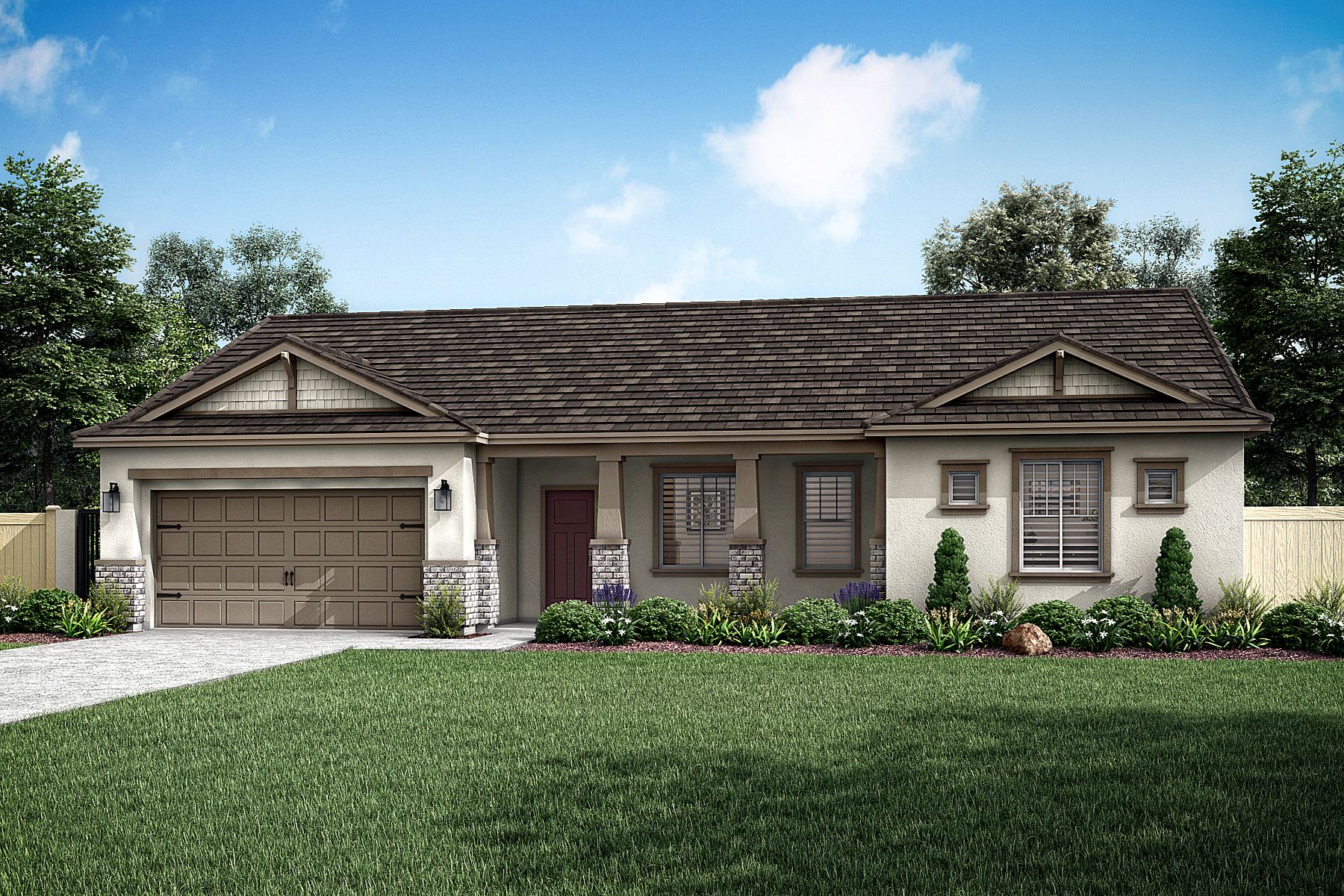 The La Jolla plan comes complete with a host of impressive upgrades and a beautiful exterior.
