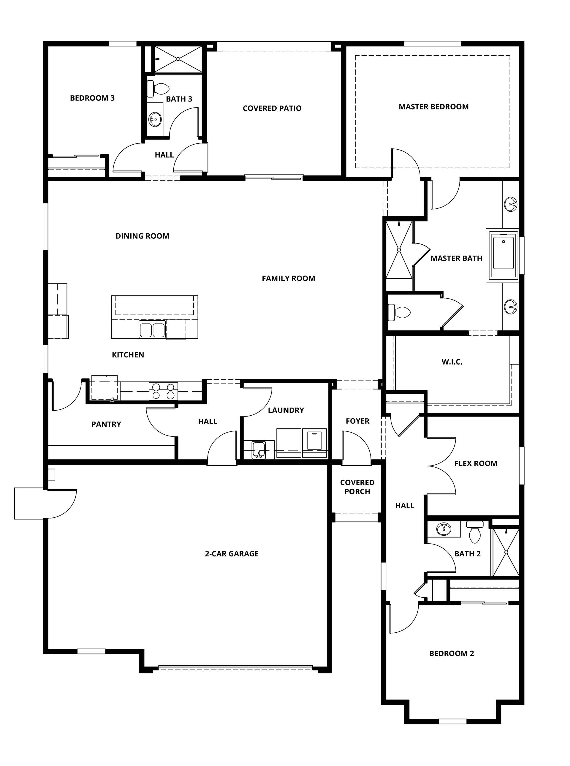 The Walker plan offers an incredible, open layout with plenty of space for your lifestyle.
