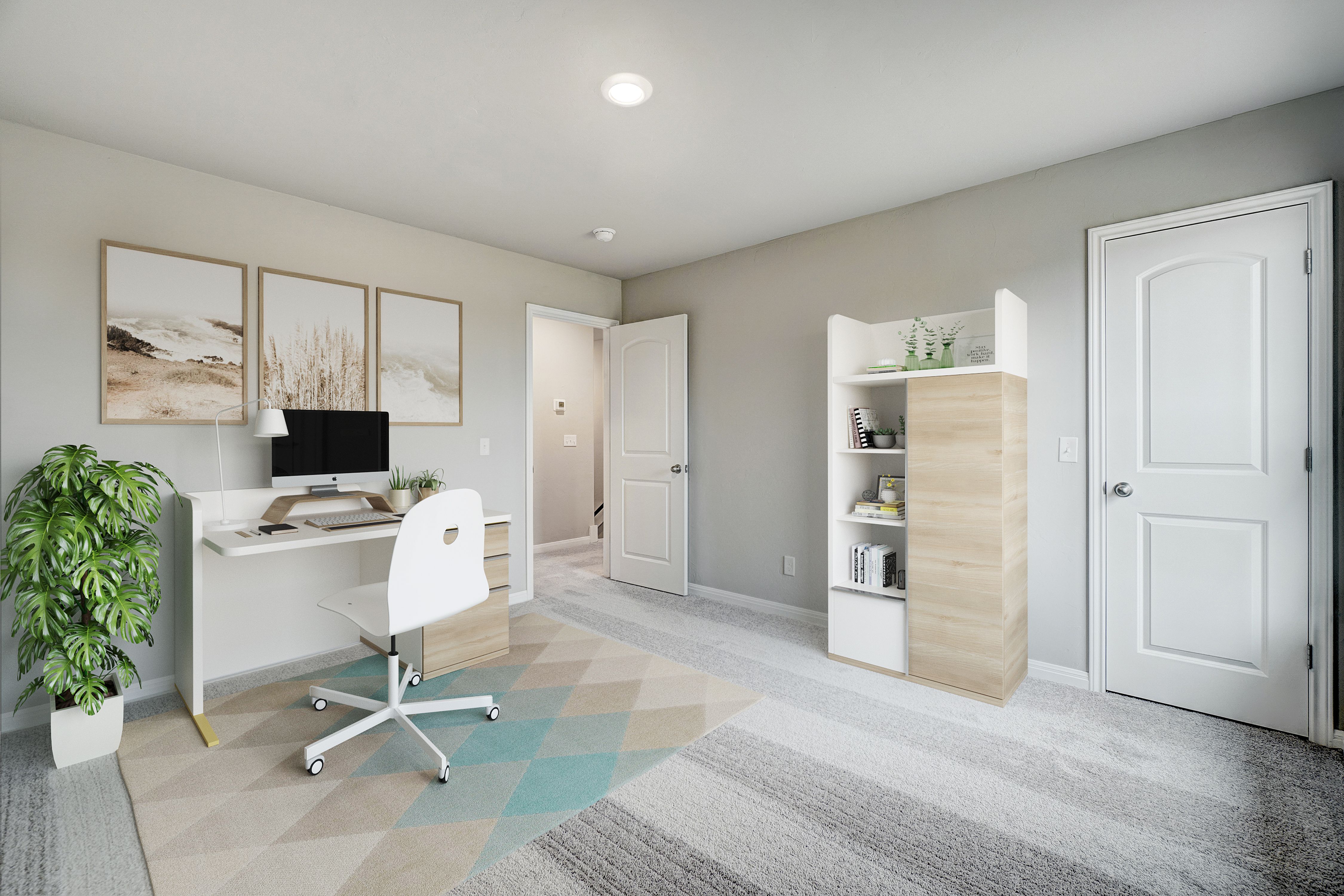 Transform our spacious secondary bedrooms to your home office!