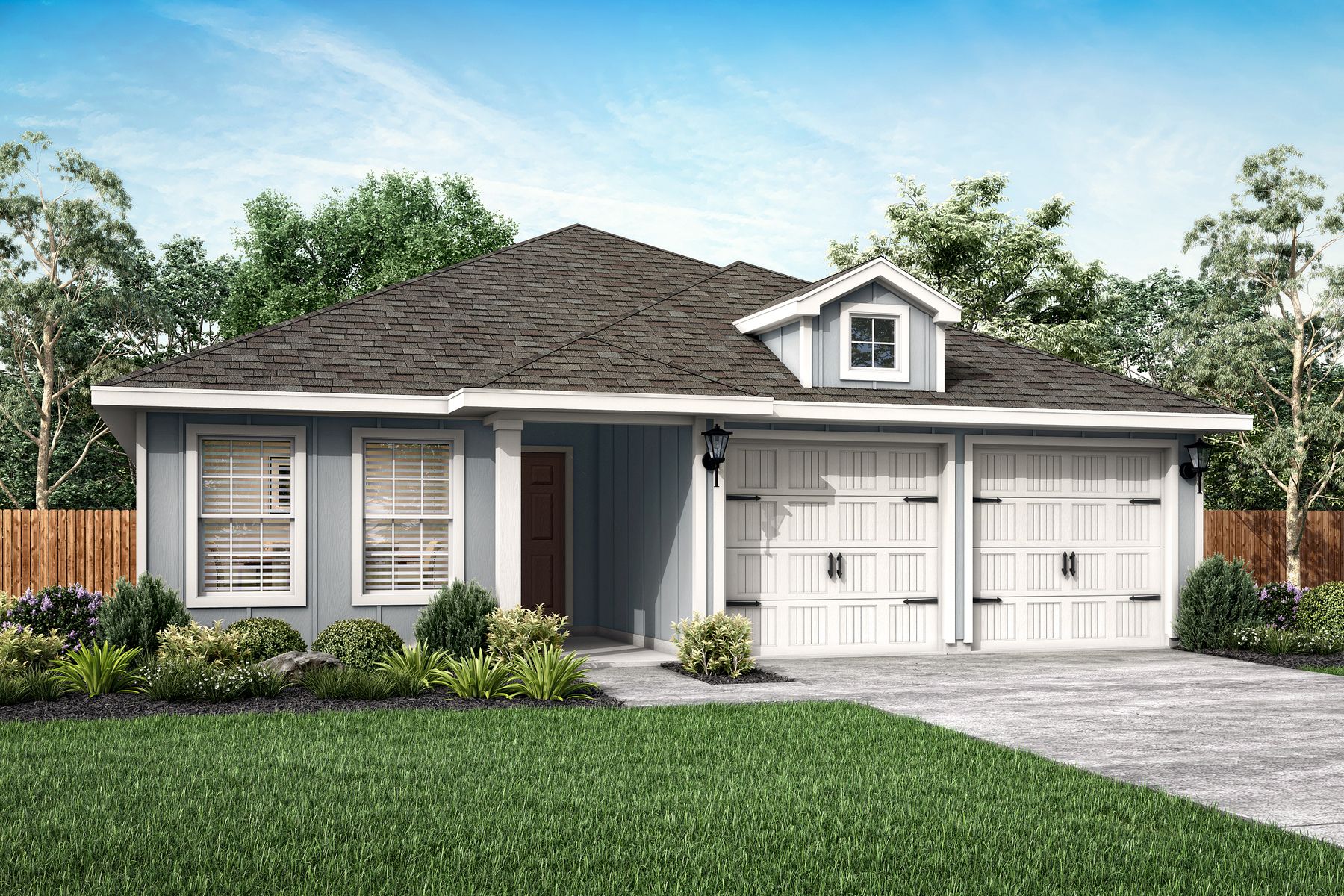 The beautiful Blanco plan has a beautiful exterior.
