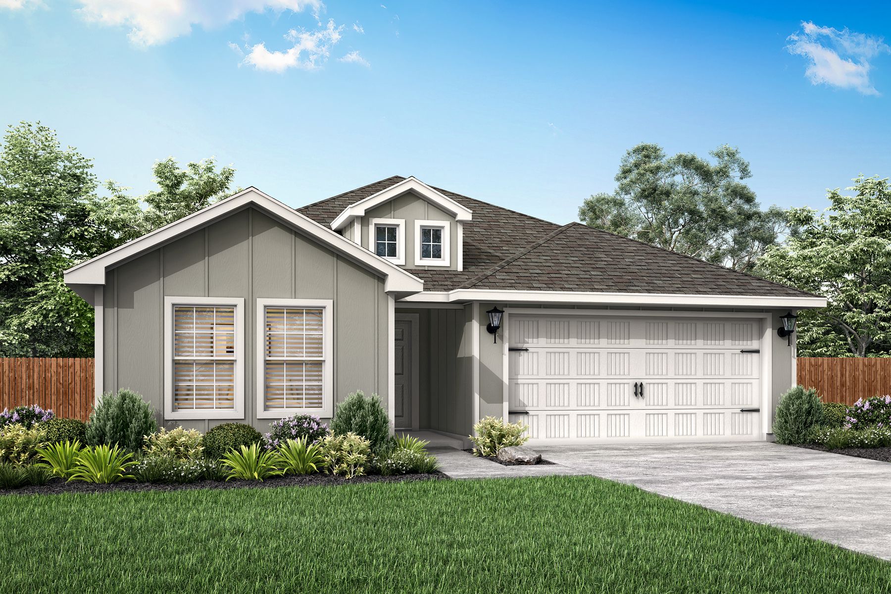 The Sabine plan is a spacious, single-story home at Logan Square.