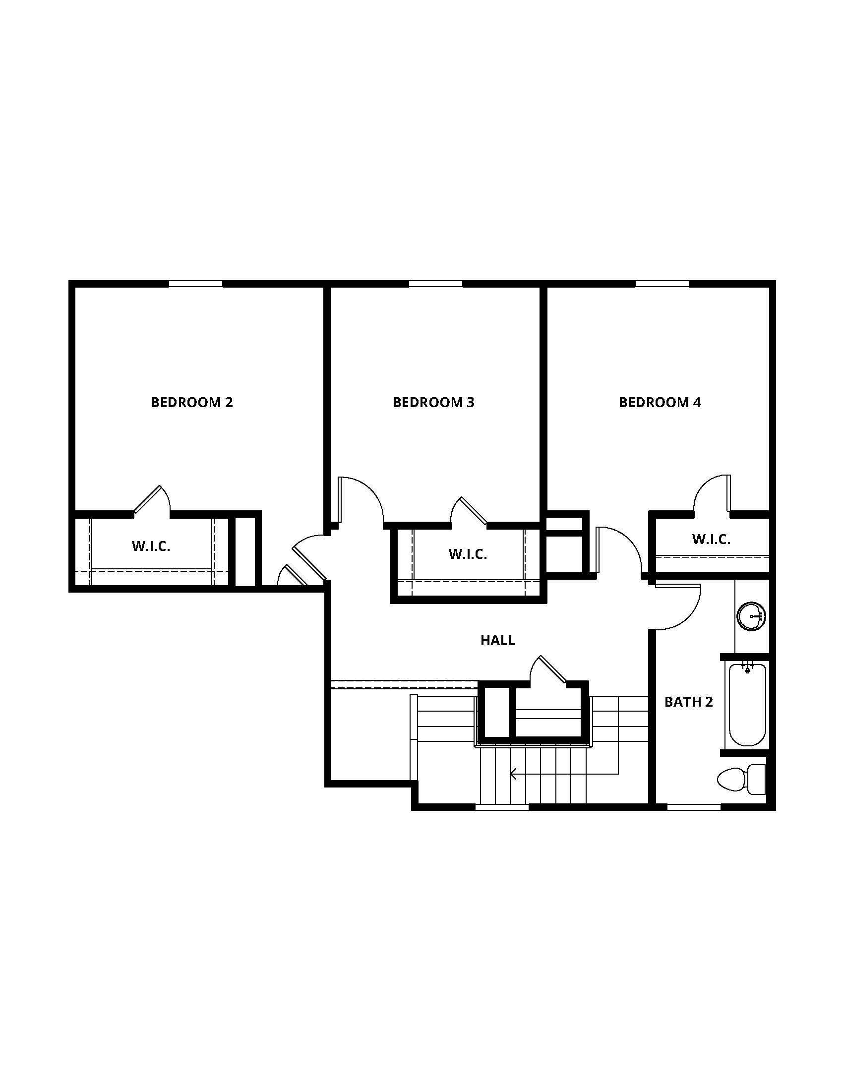 Upstairs, you will find three large bedrooms and a full bath.