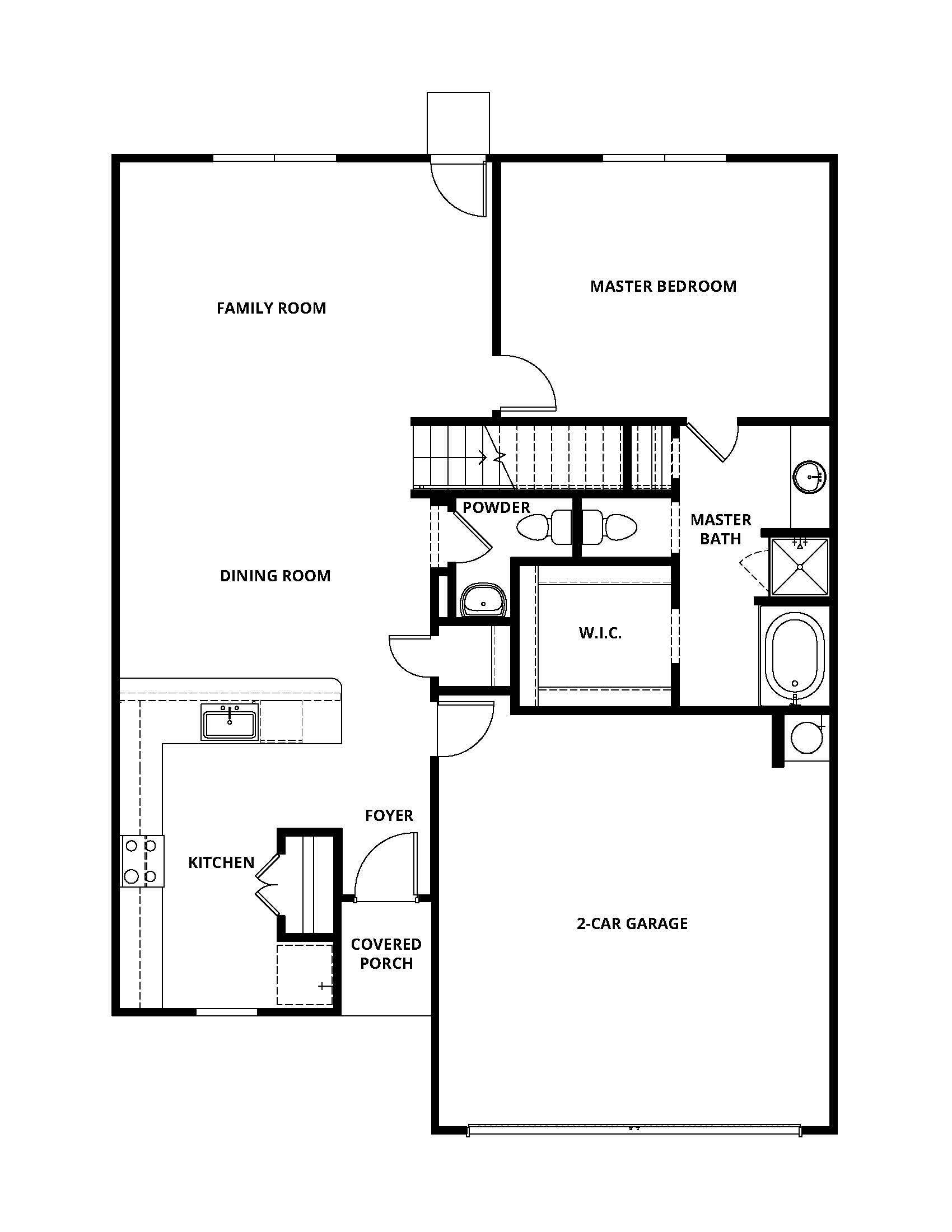 On the main floor, enjoy a spacious master suite and an open-concept entertaining area.