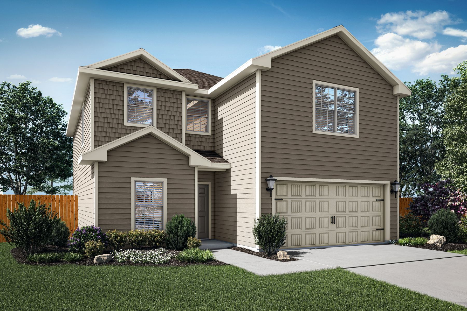 The beautiful Driftwood plan offers incredible curb appeal!