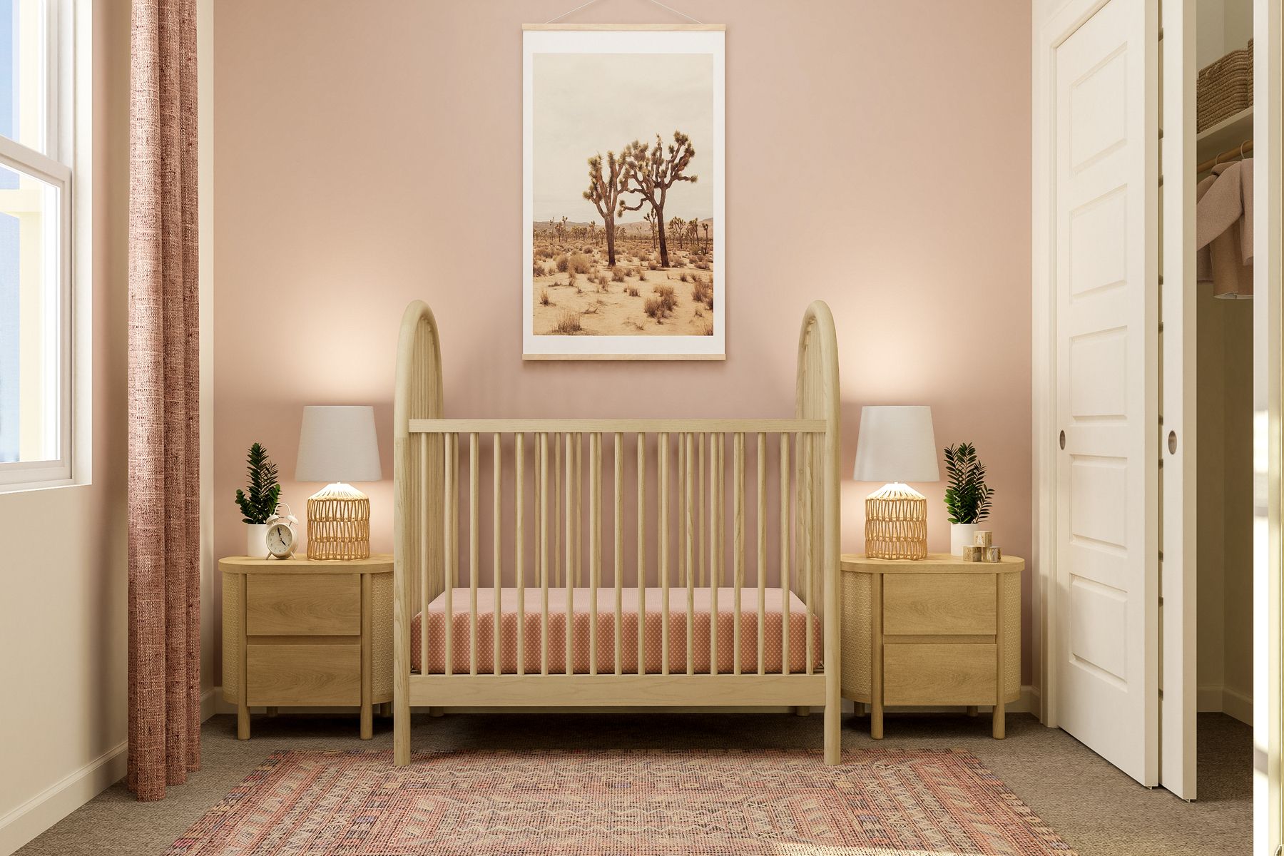 The secondary bedrooms can be used as nursery!