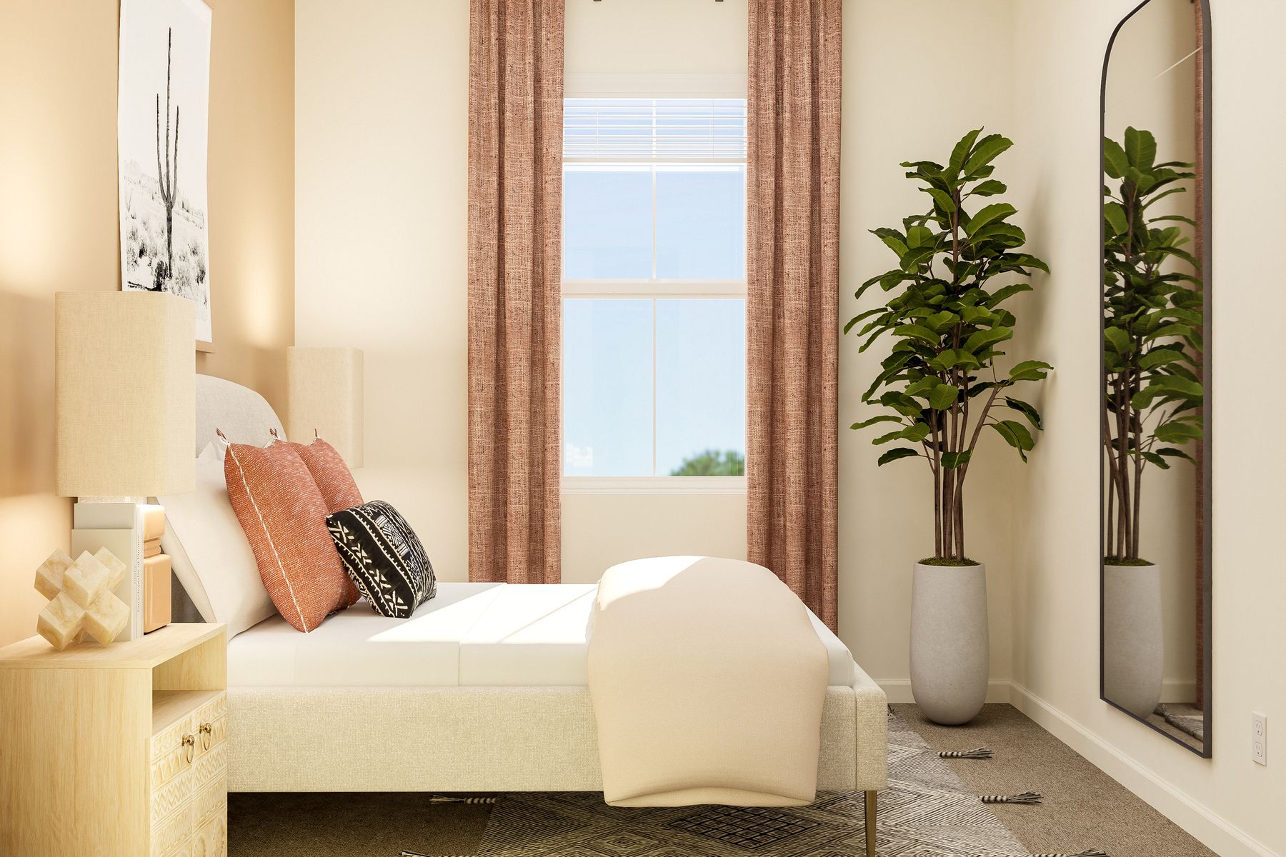 When your kids grow up, the secondary bedrooms are ready to grow too.