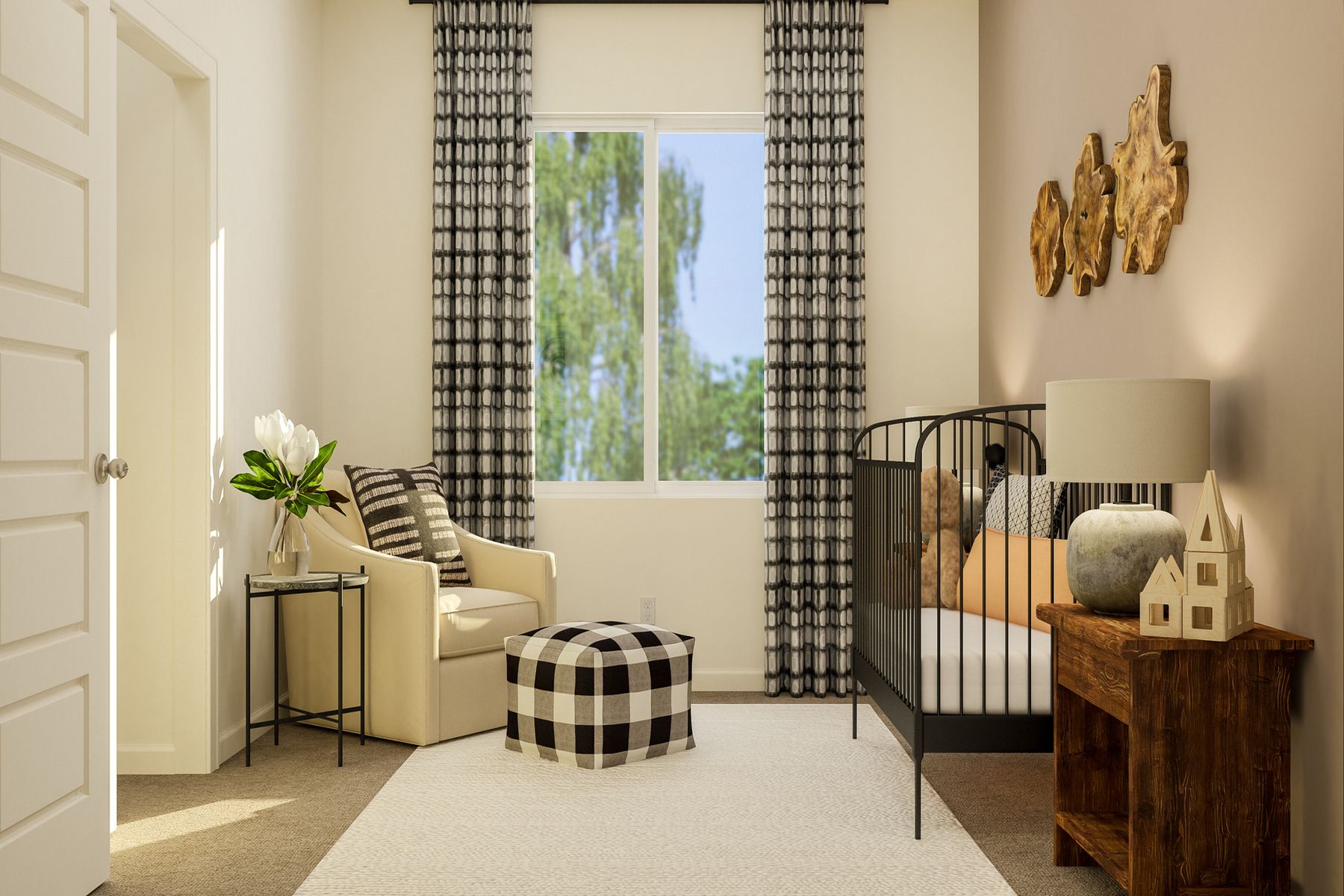 The secondary bedrooms can be used as nursery!