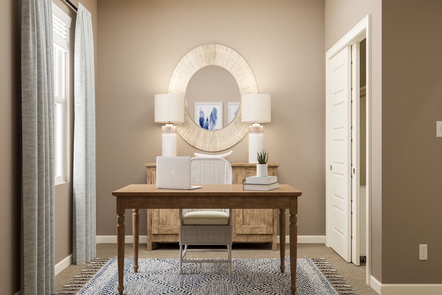 One of the bedroom can be used as an office or playroom!