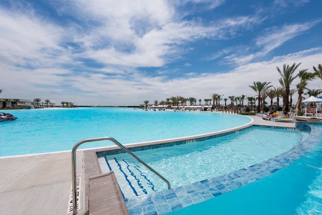 The residents only pool on the Lago Mar Lagoon