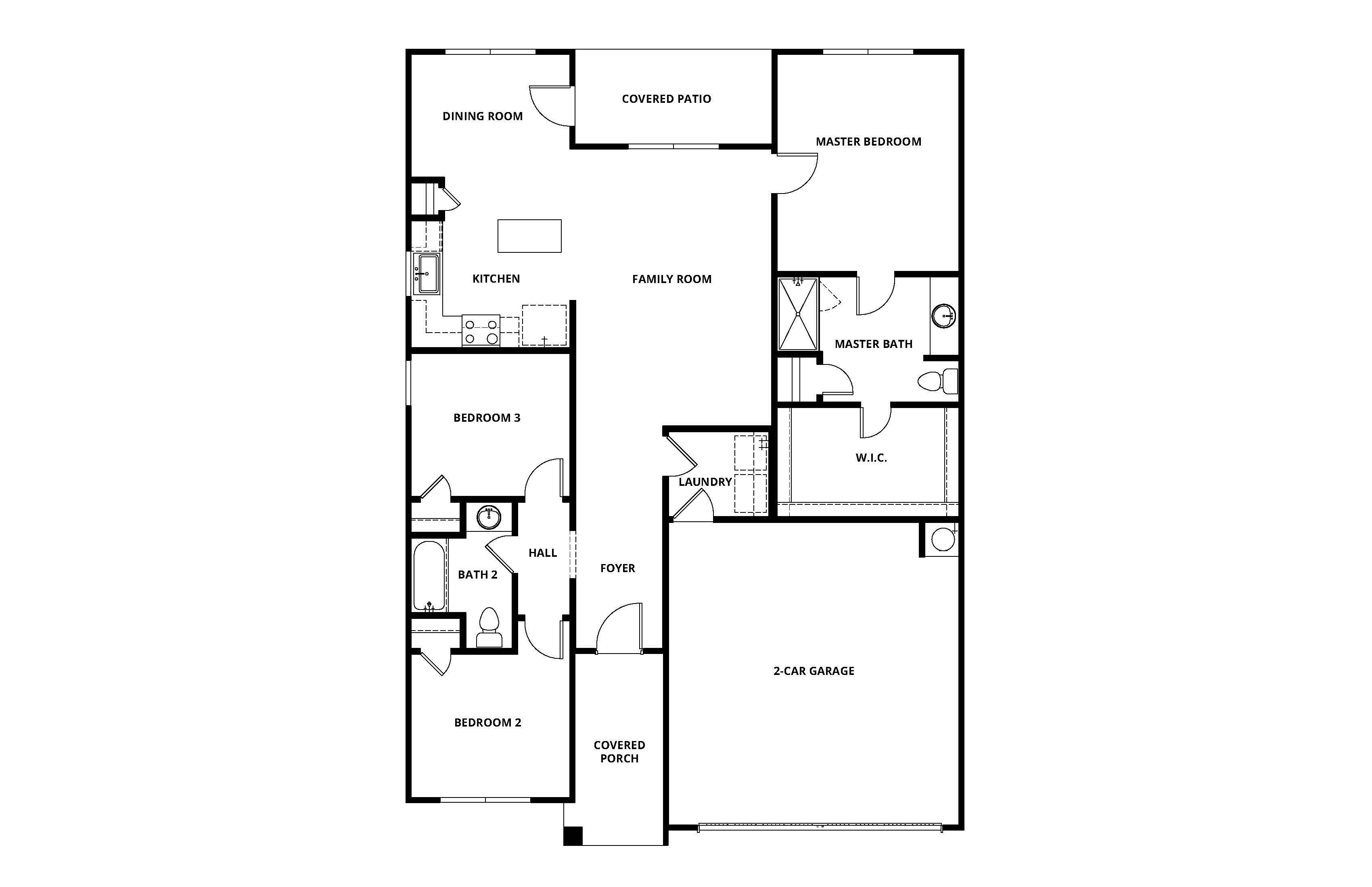 Beautiful one-story home with an open layout.