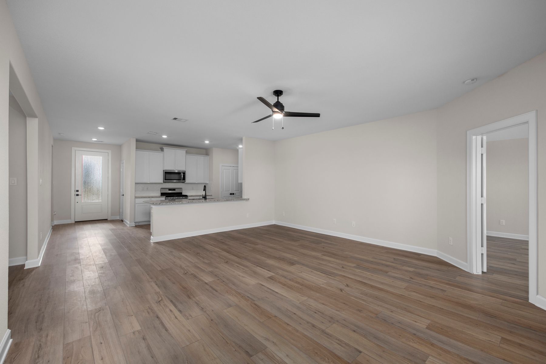 Watch a sports game or have a movie night in your spacious family room!