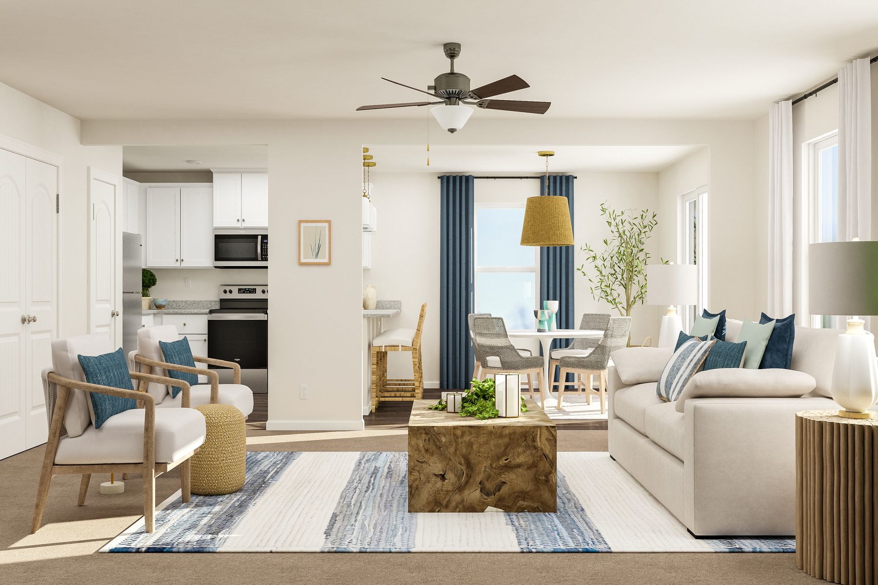 Open floor plans allow you to never miss a beat.