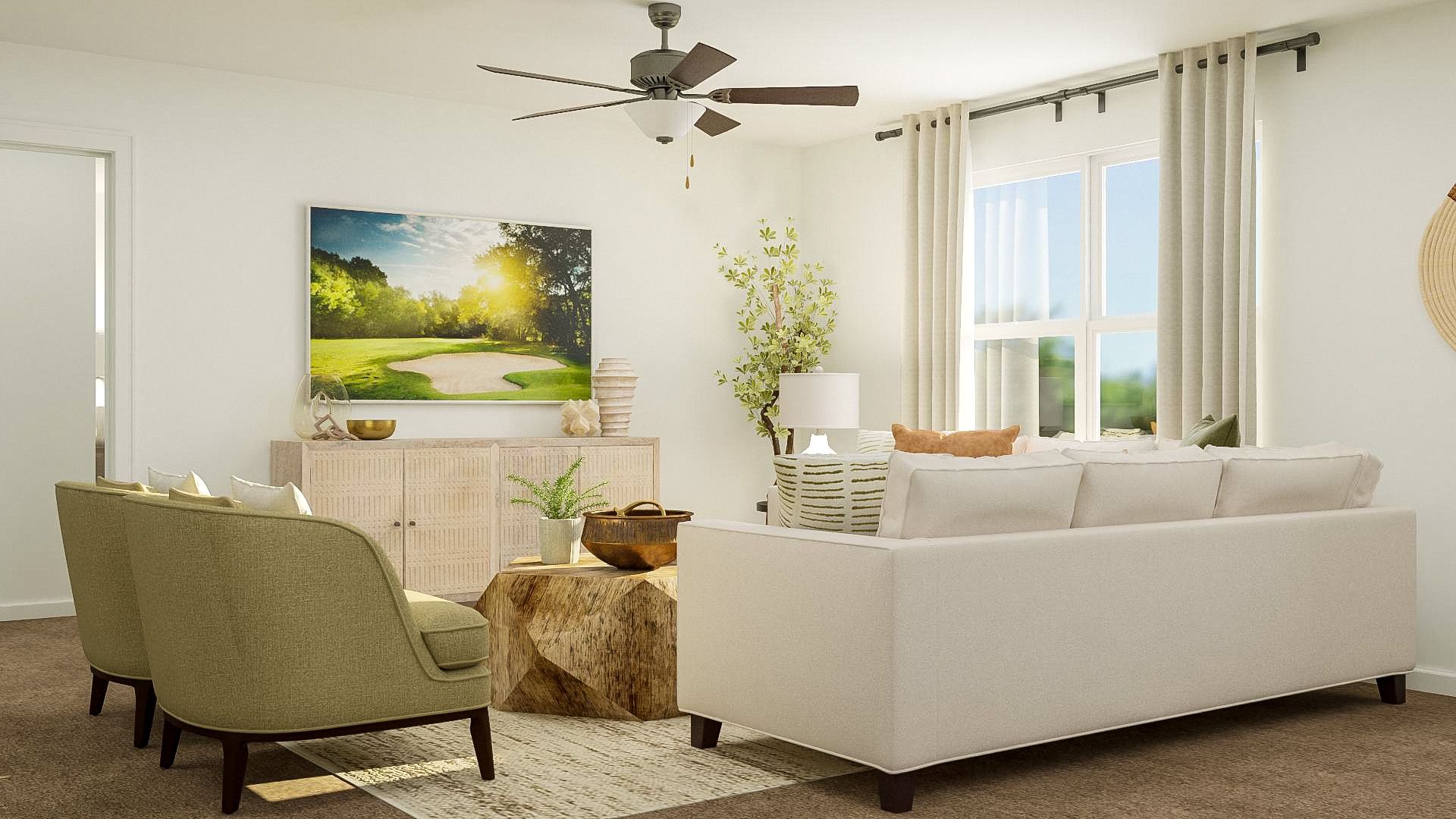 You will love having your own living space to host friends for movie and game nights.