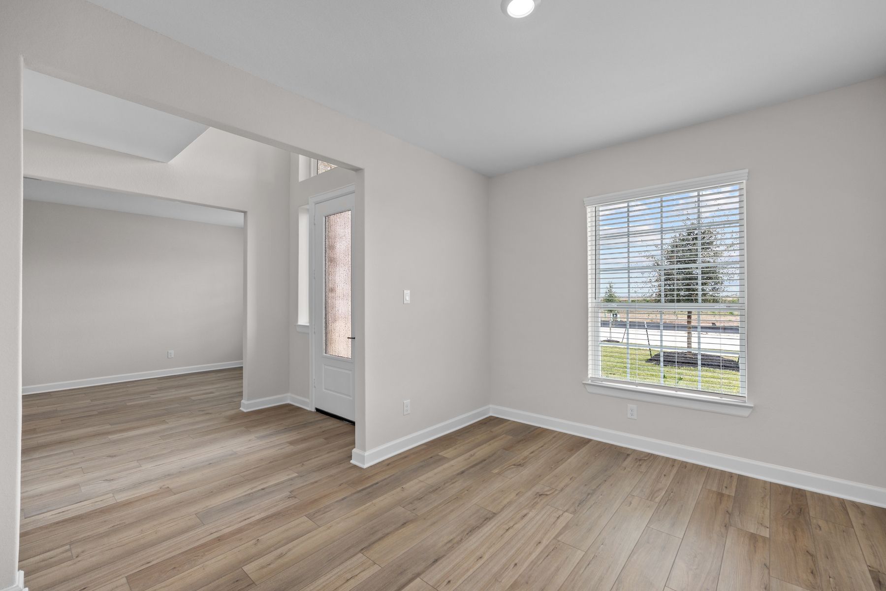There are two additional spaces in the front of this home.