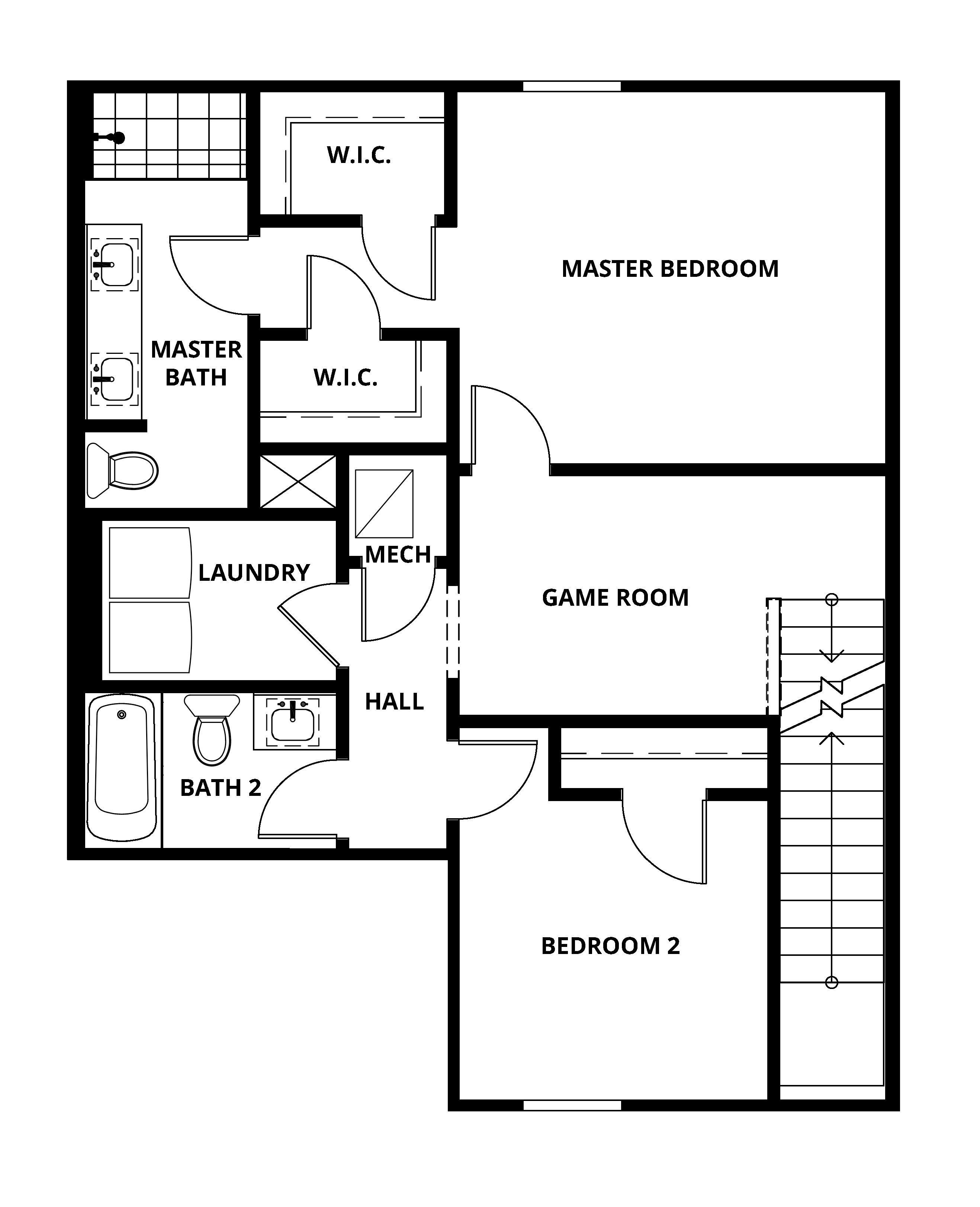 The second floor of the Bay