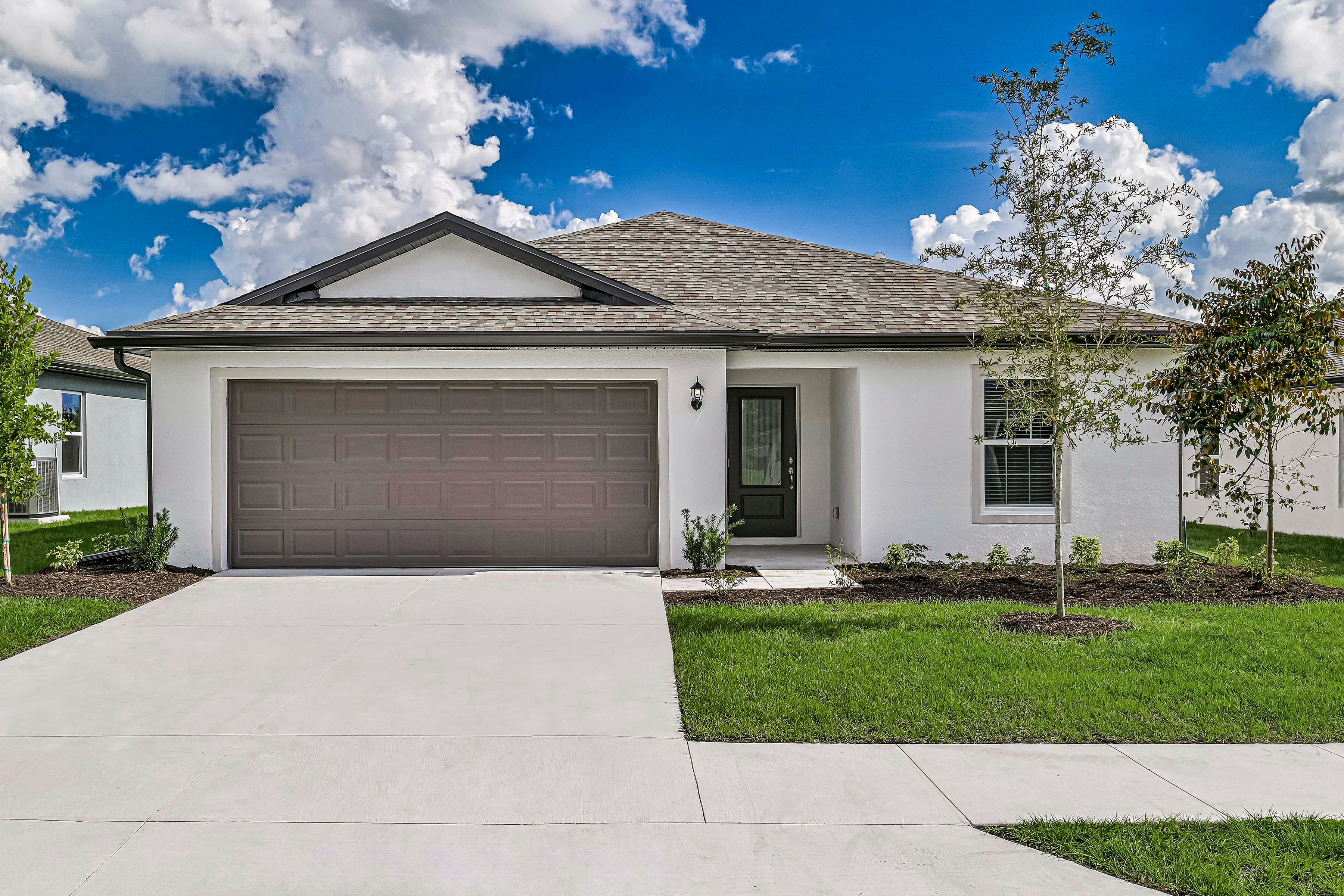 The Avalon is a beautiful single story home with stucco.