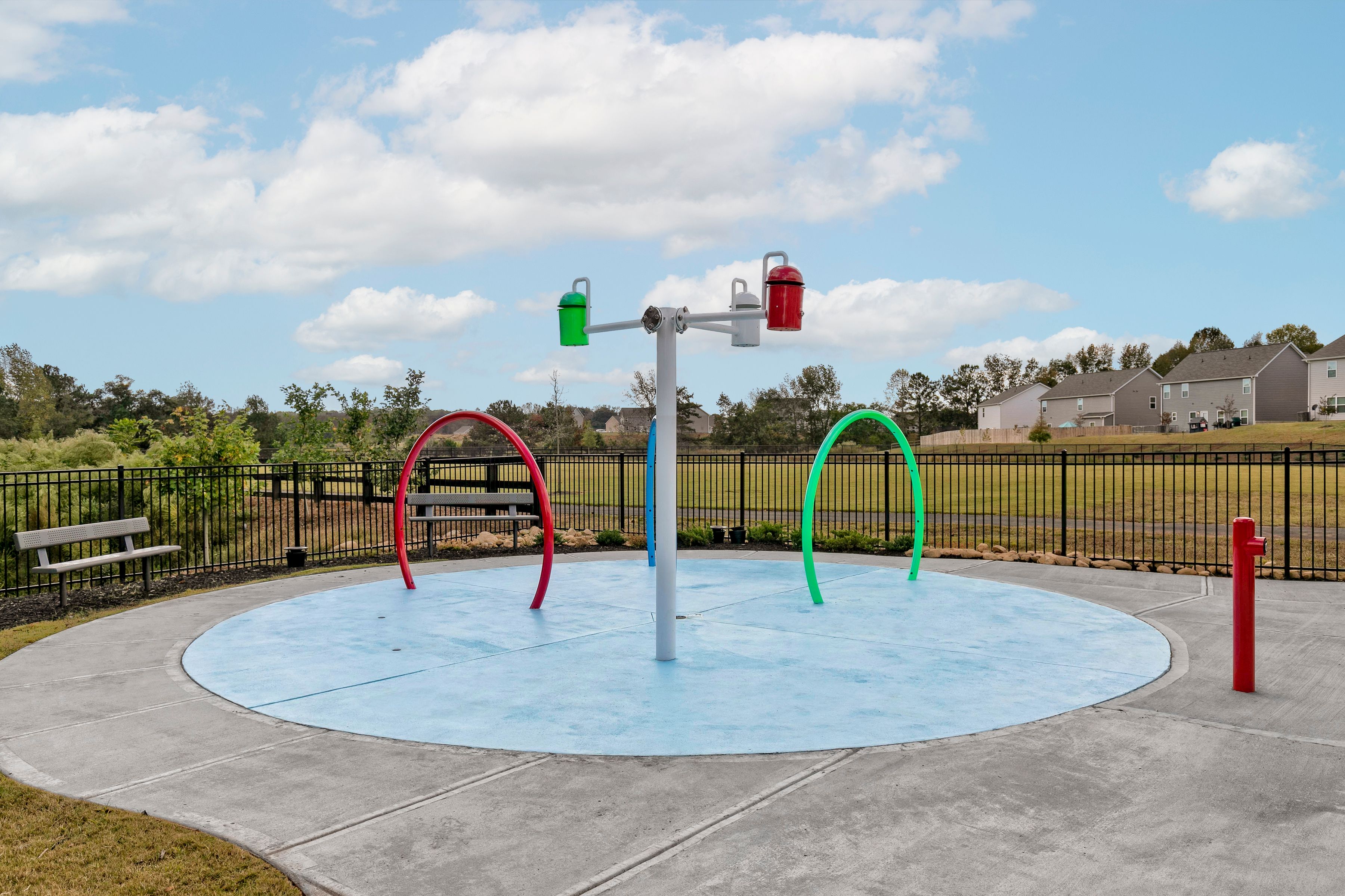The splashpad is the perfect place for kids to spend their summer