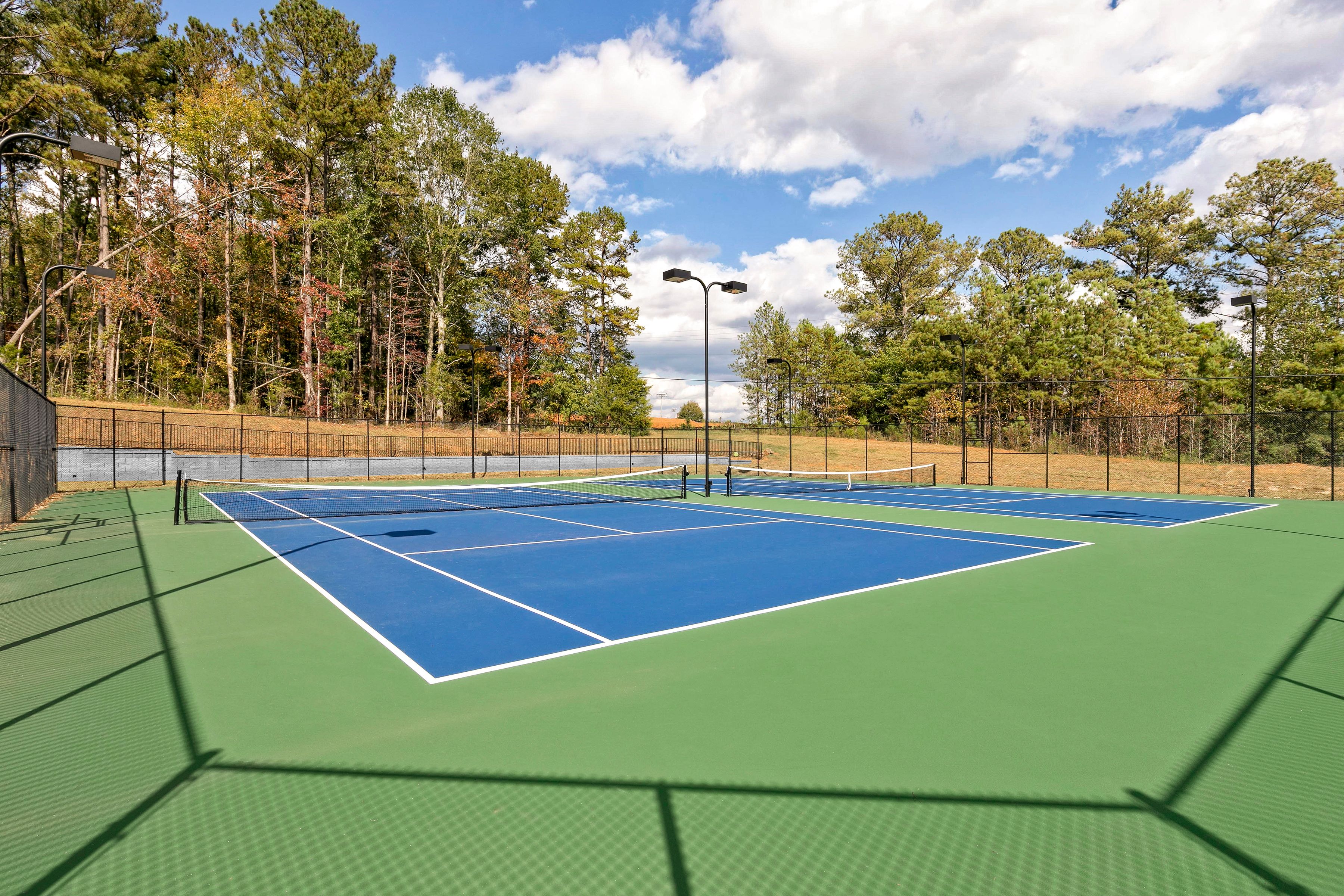 Always be ready to catch a game on one of the sports courts
