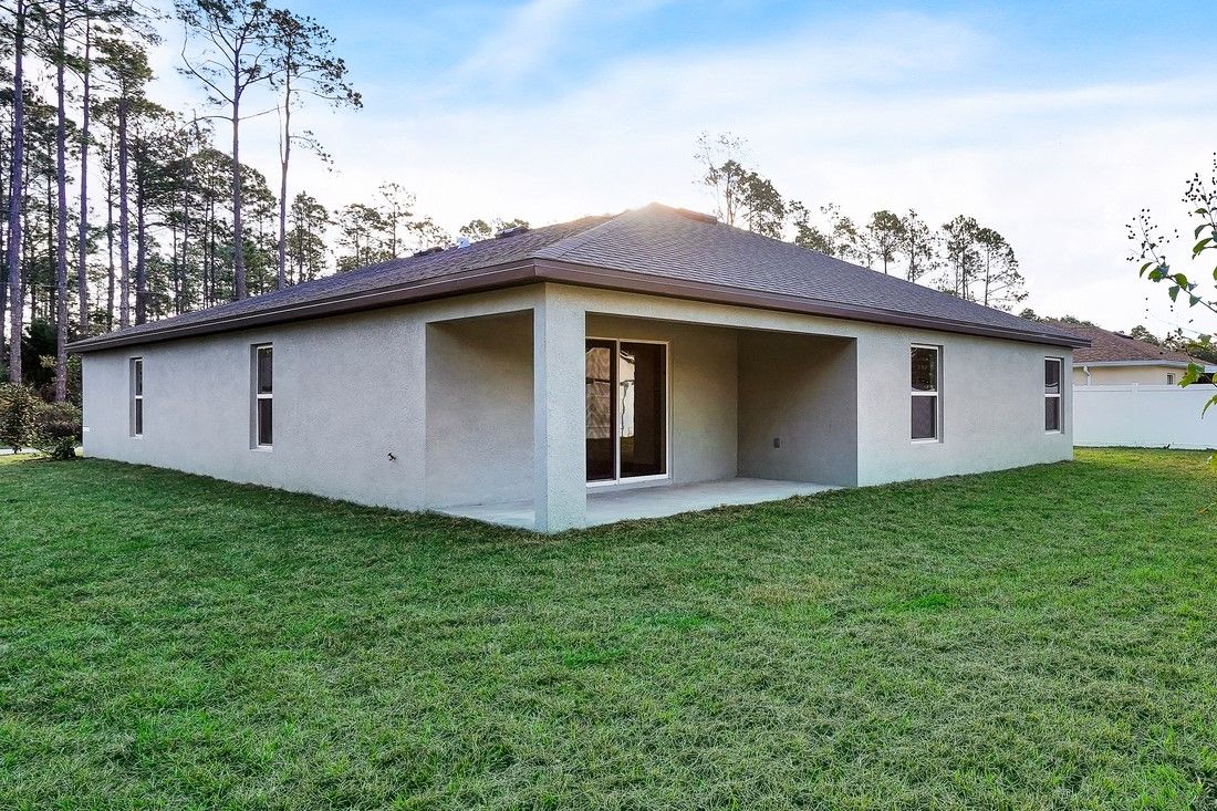 Enjoy evenings out on the back patio