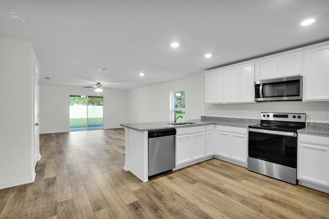 The Estero has stainless steel appliances ready for you to use