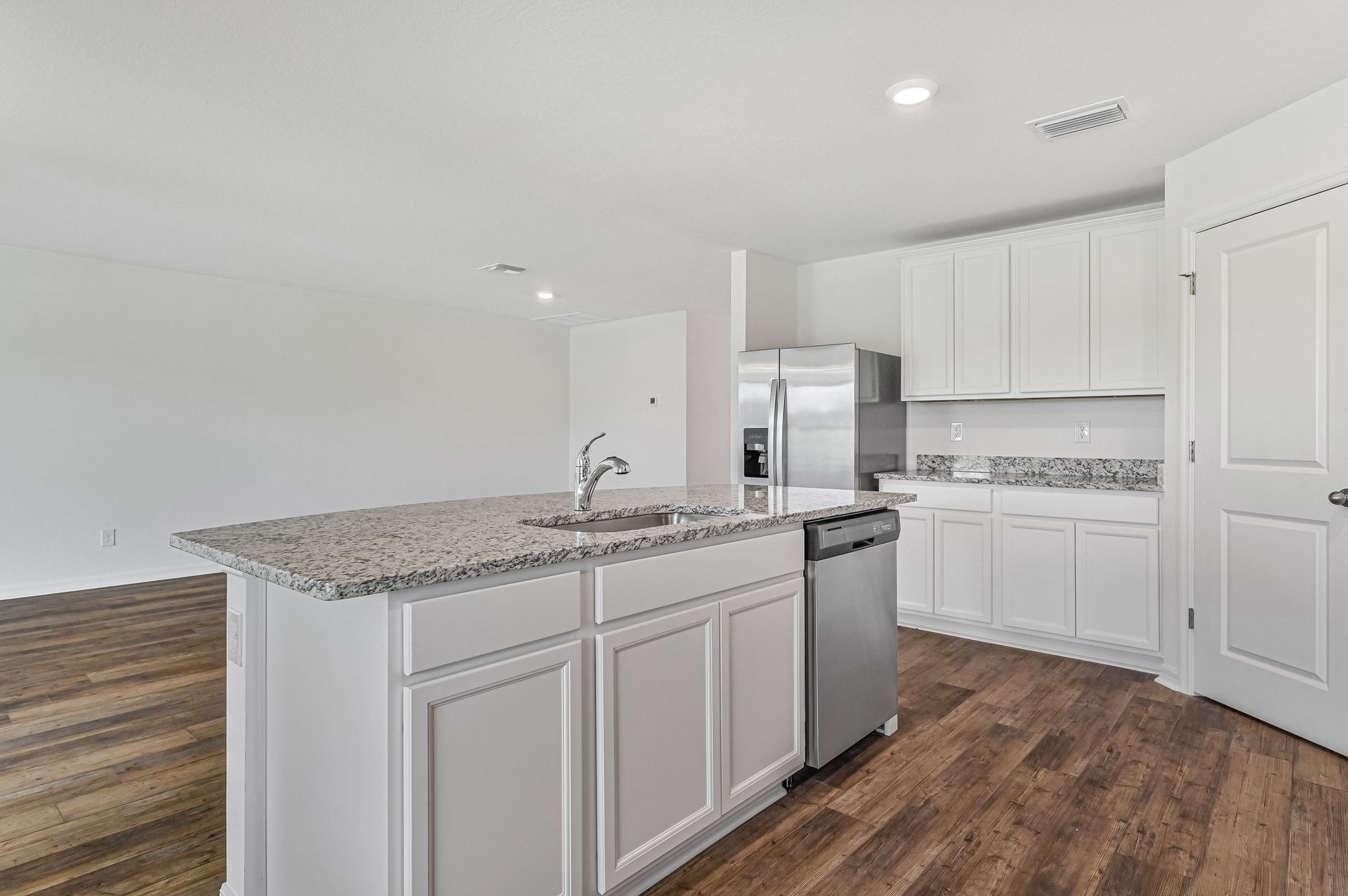 The Capri comes with a kitchen island that is ready to be the heart of your home