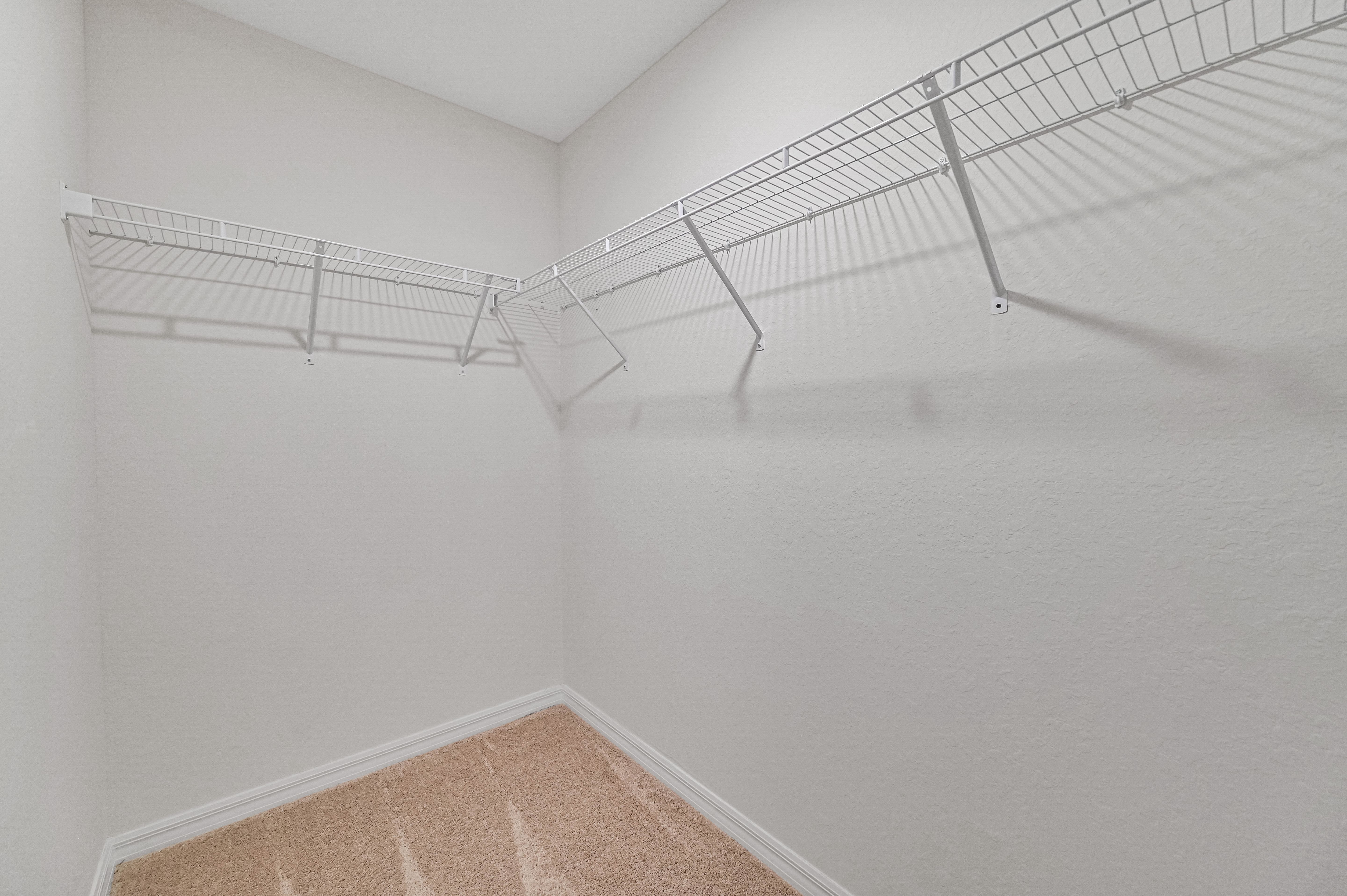 Walk-in closets to hold all of your wardrobe