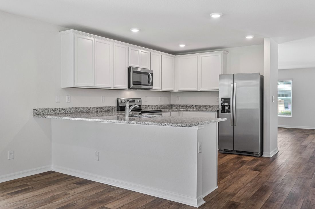 The Estero has stainless steel appliances ready for you to use